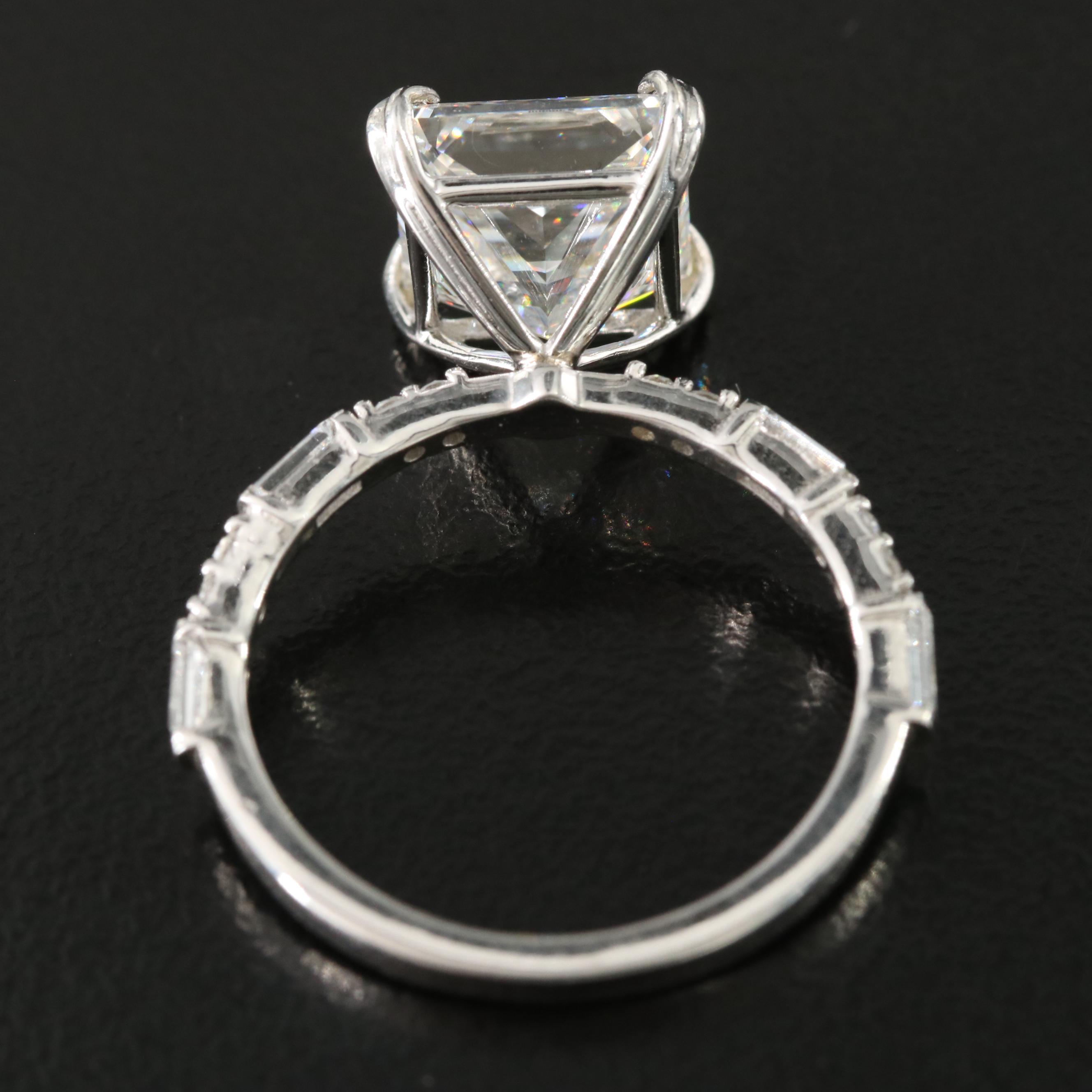 14K 4.33 CTW Lab Grown Diamond Ring with IGI Report