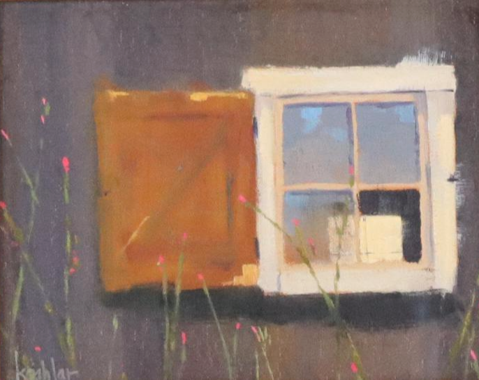 Rick Koehler Oil Painting "Broken Window," 21st Century