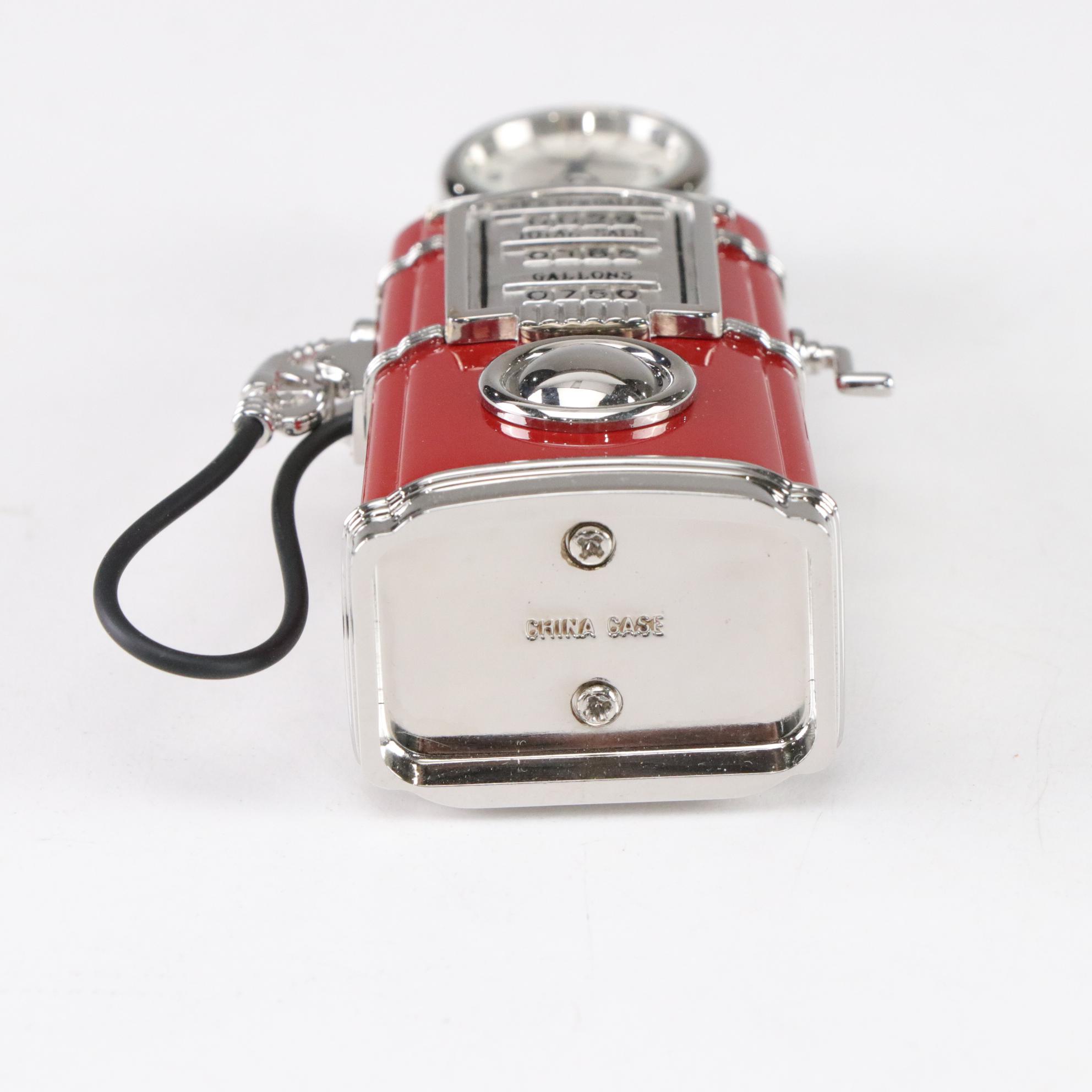 Timex Collectible Red Gasoline Pump Mini-Clock