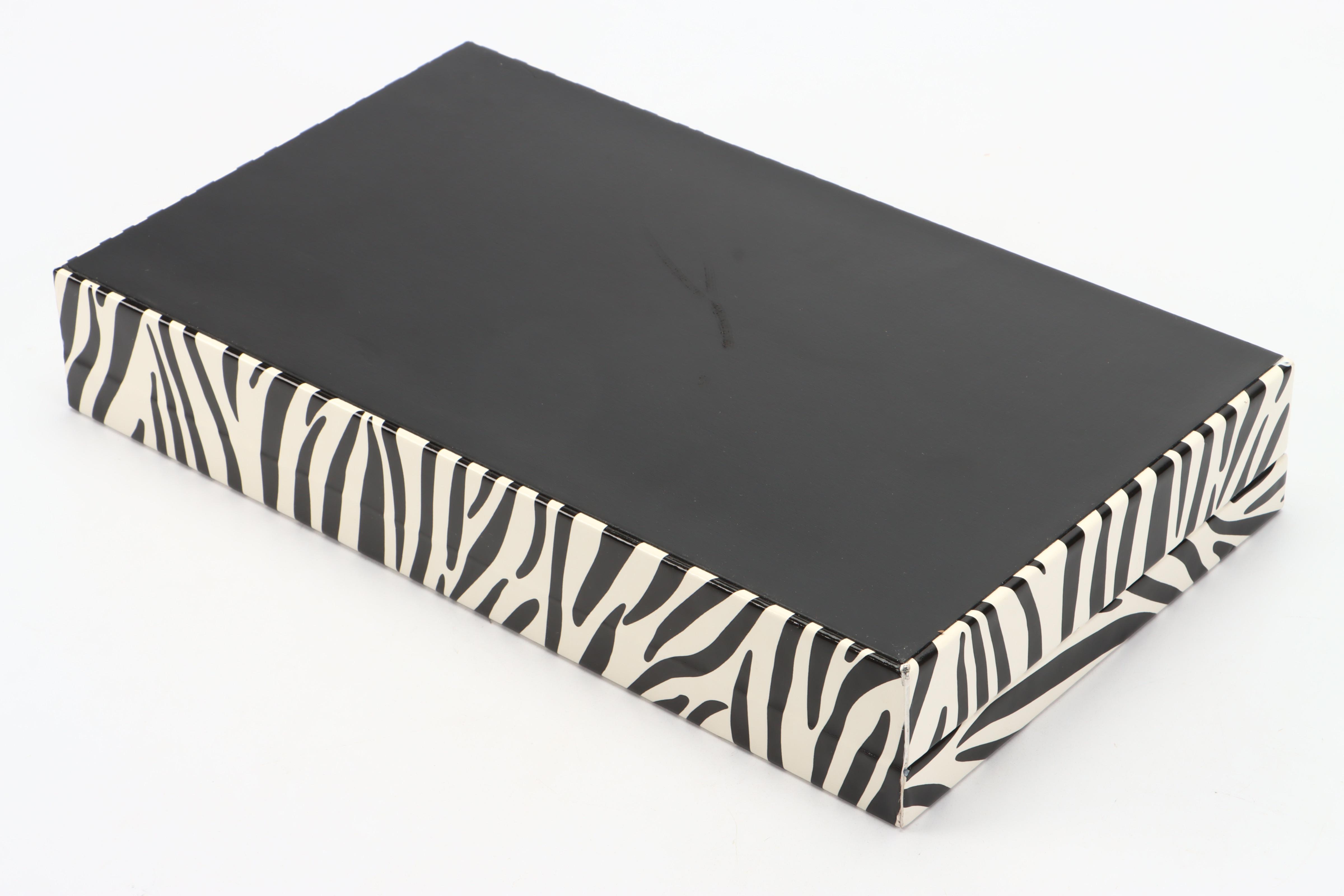 Prestige Zebra Patterned Jewelry Storage Boxes