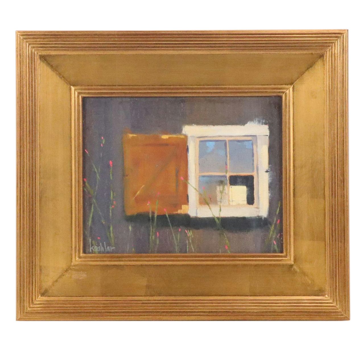 Rick Koehler Oil Painting "Broken Window," 21st Century