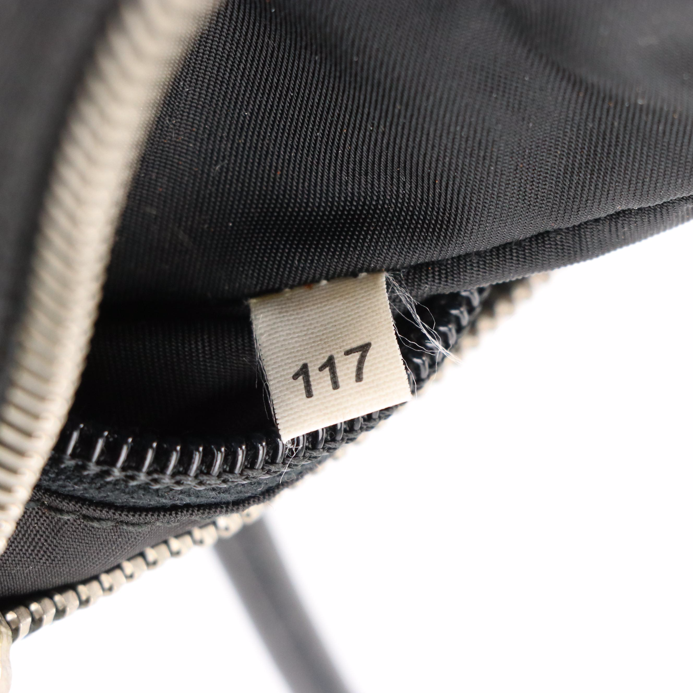 Prada Mini Handbag in Signature Logo Jacquard with Leather Trim