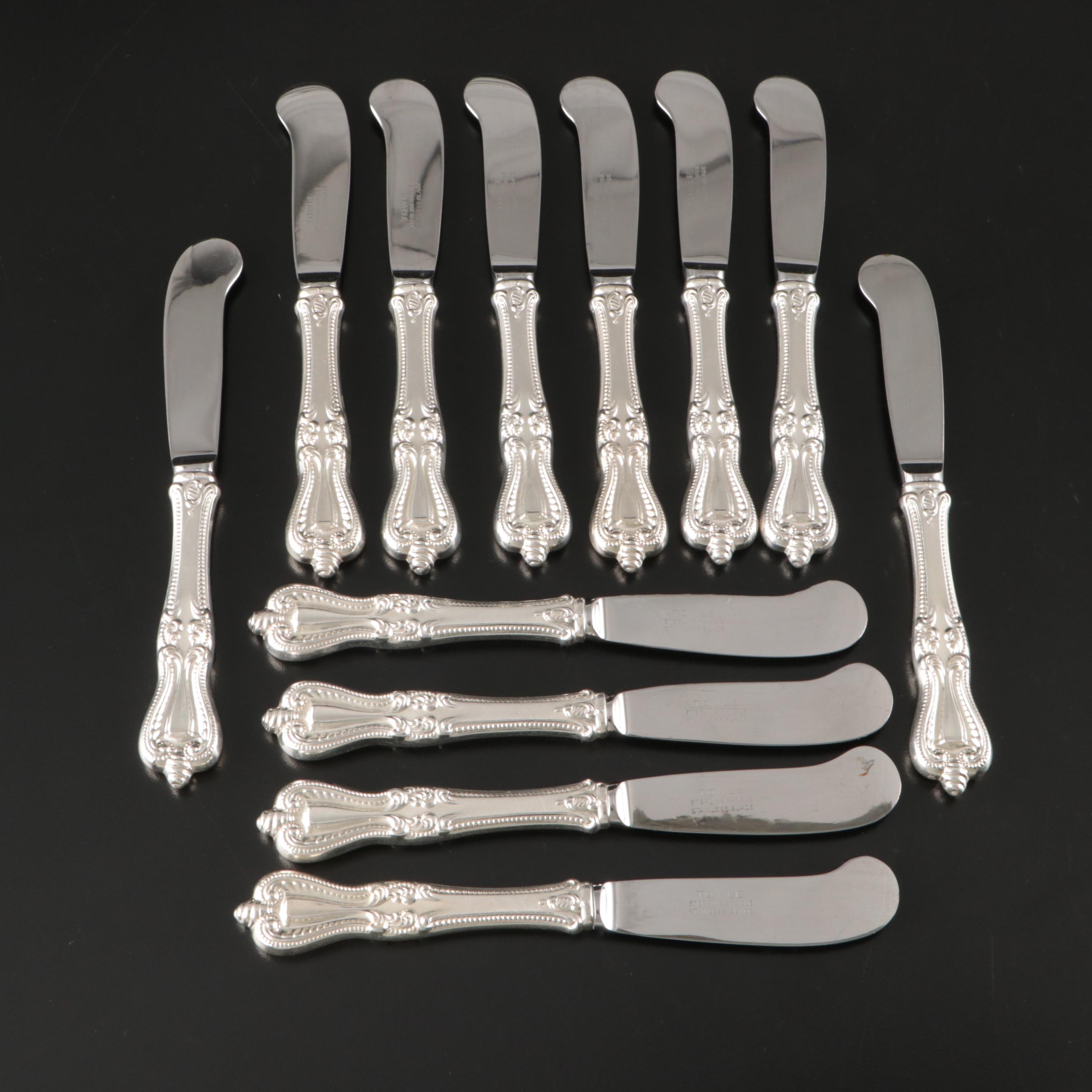 Towle Sterling Silver Handled "Old Colonial" Butter Spreaders