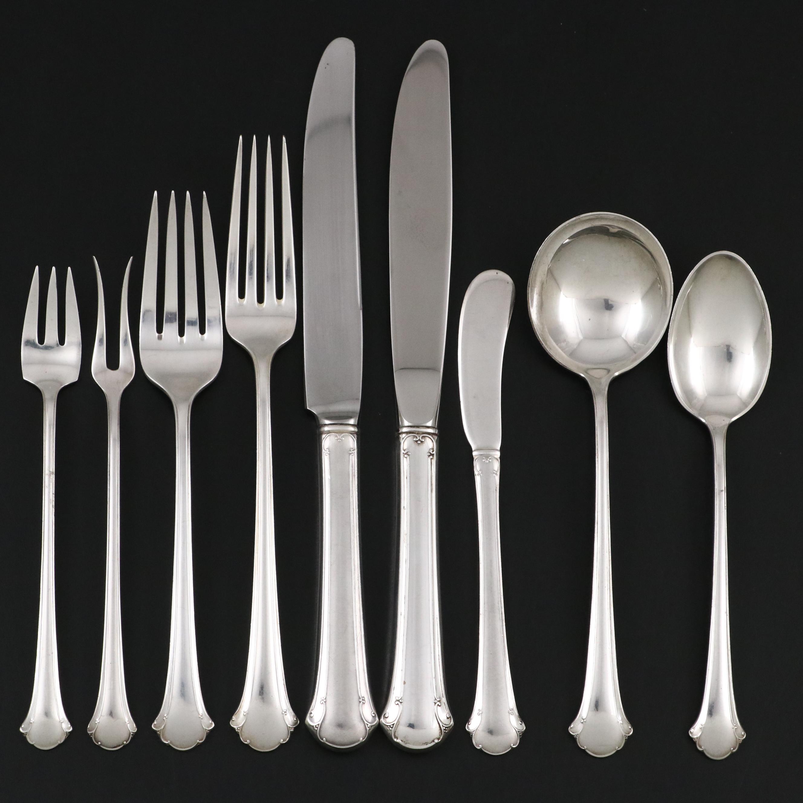 Towle "Chippendale" Sterling Silver Flatware with Storage Chest