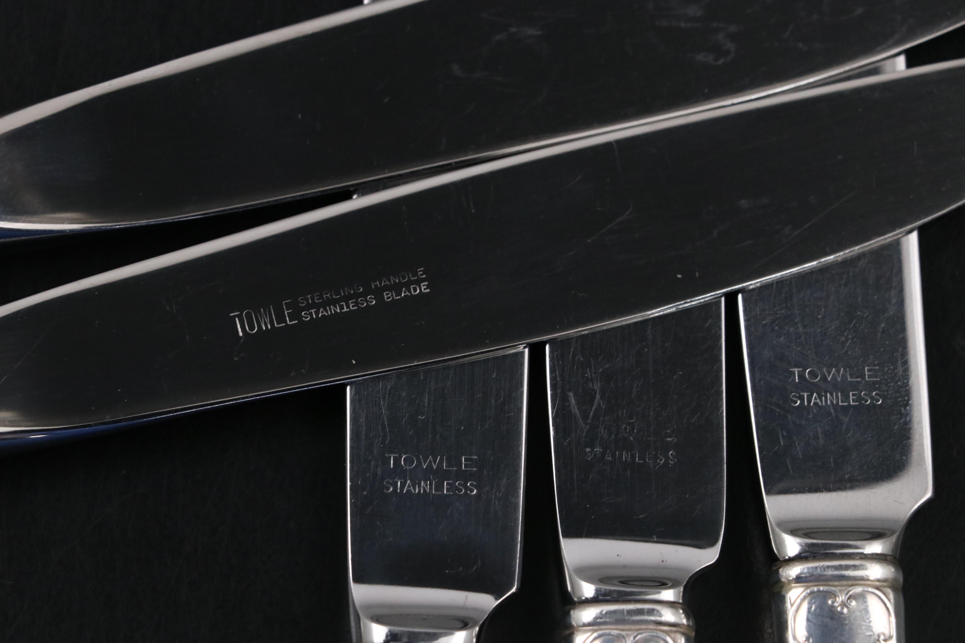 Towle "Chippendale" Sterling Silver Flatware with Storage Chest