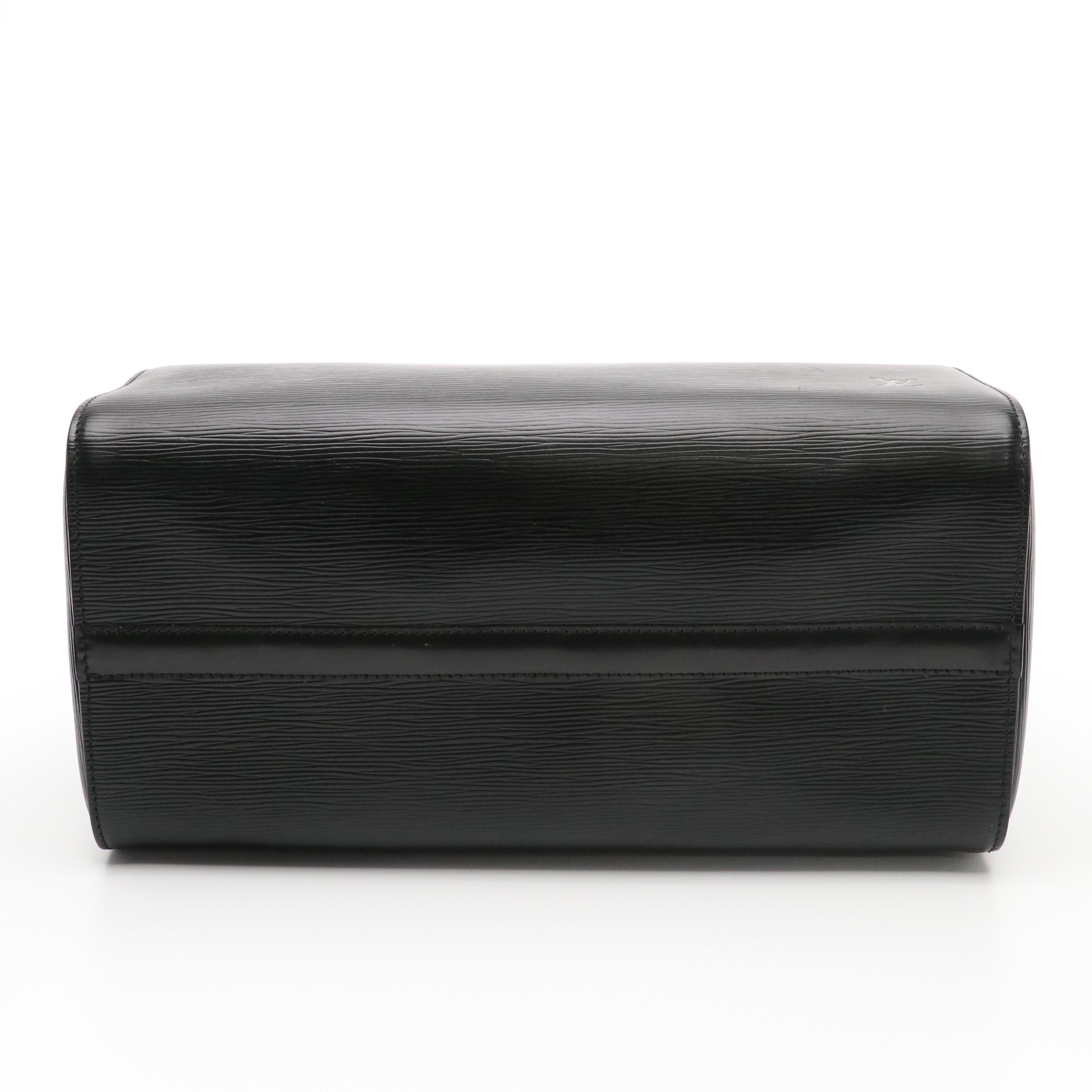Louis Vuitton Speedy 35 in Black Epi/Smooth Leather