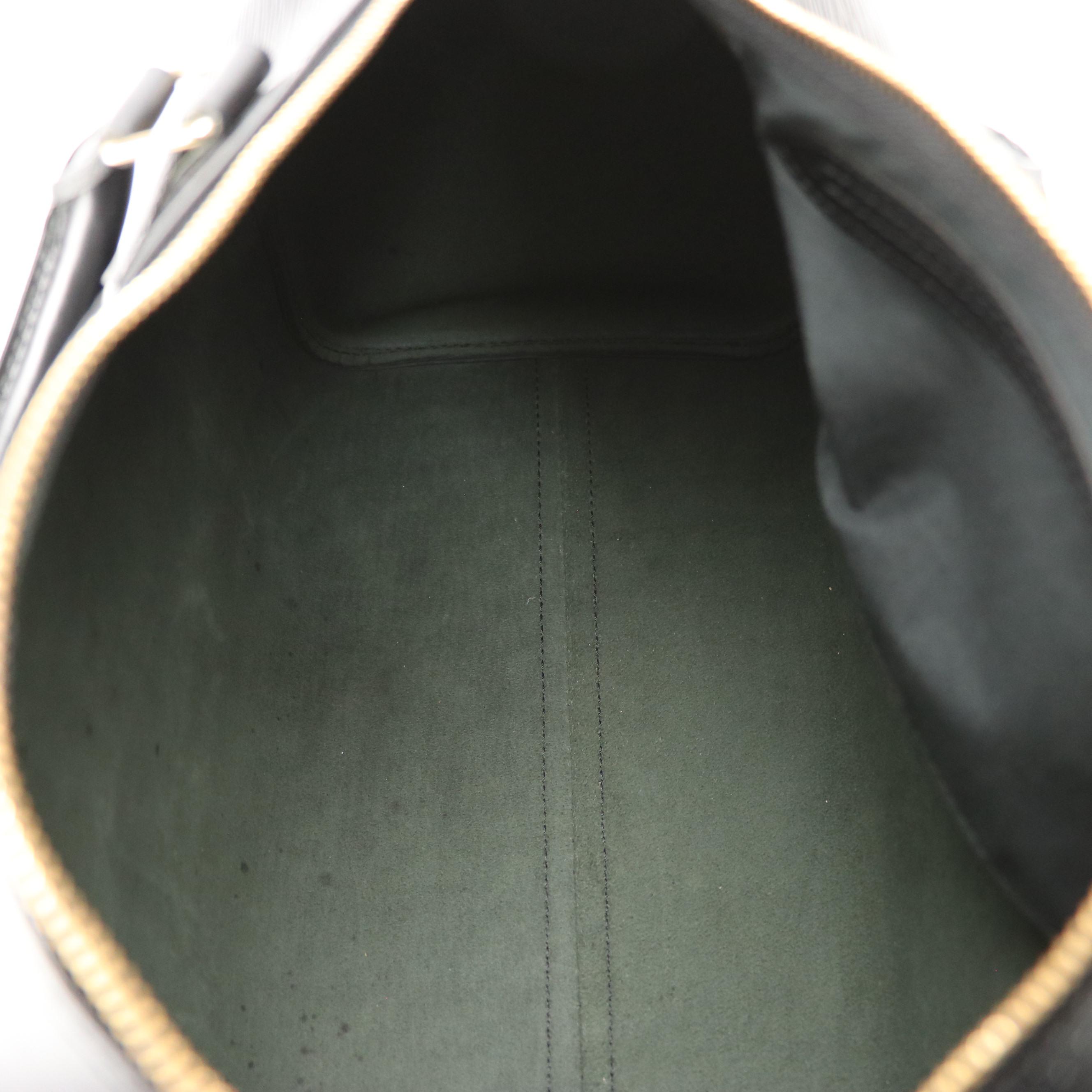 Louis Vuitton Speedy 35 in Black Epi/Smooth Leather