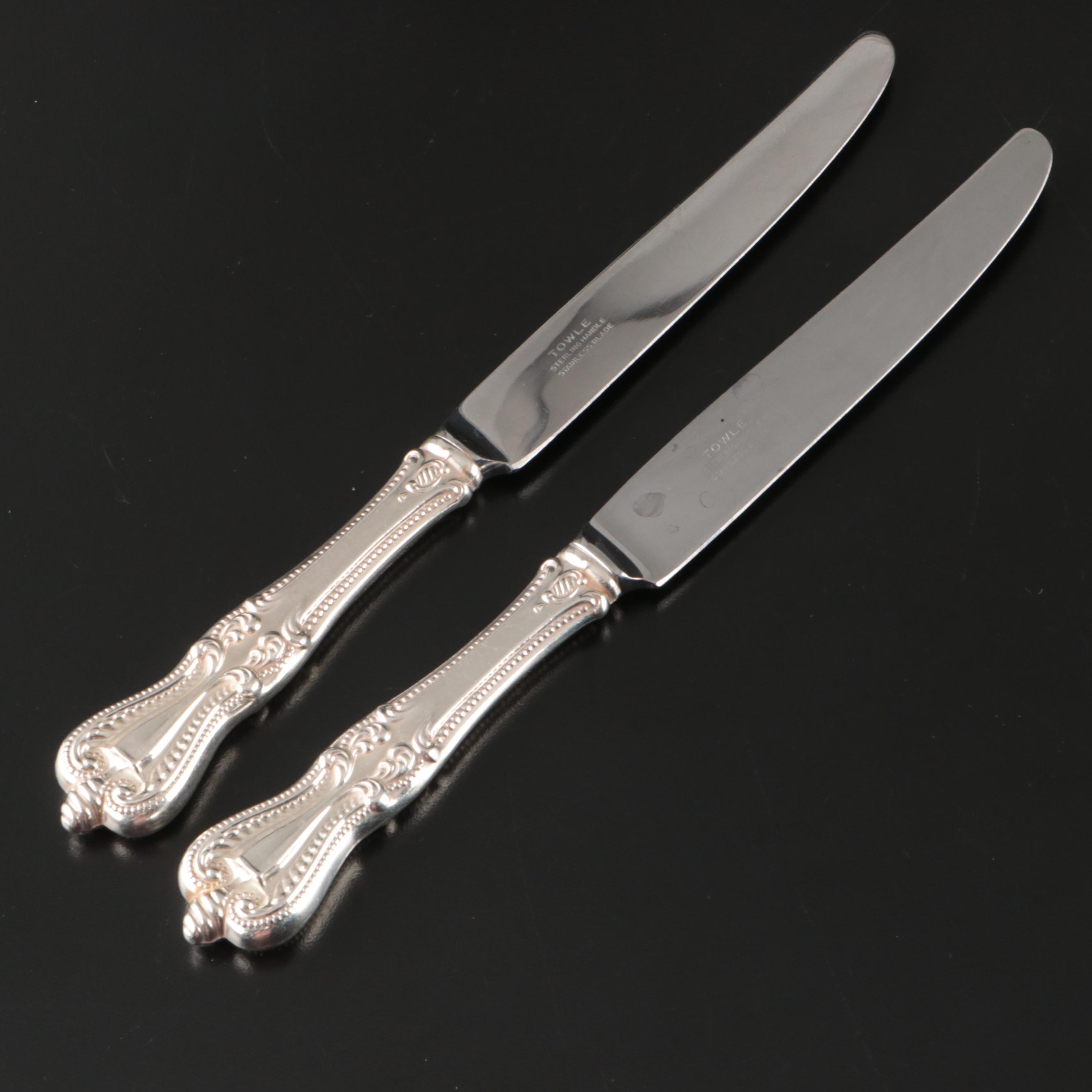 Towle "Old Colonial" Sterling Silver Handled Knives