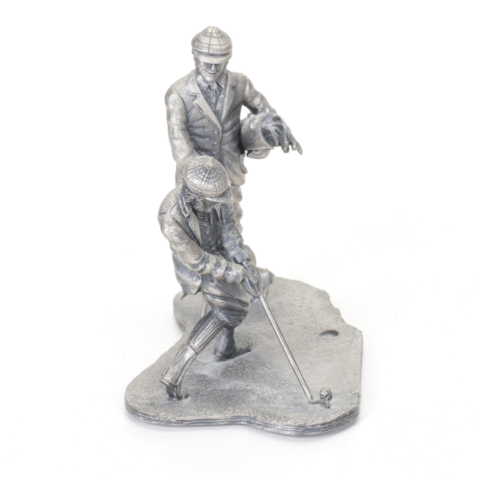 On-the-Links Collection "Anxious Moment" Pewter Figurine