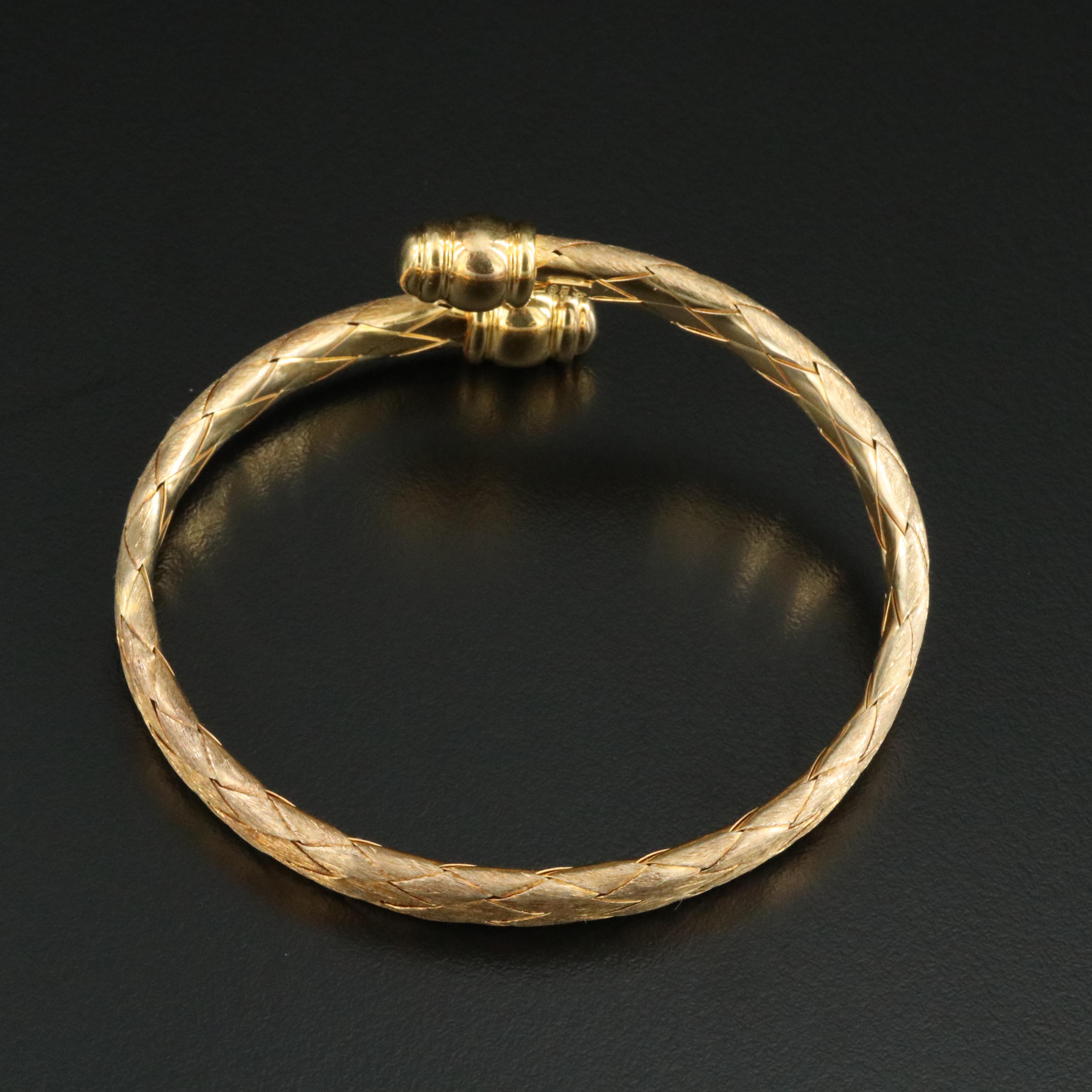 Veronese Sterling Braided Bypass Bracelet