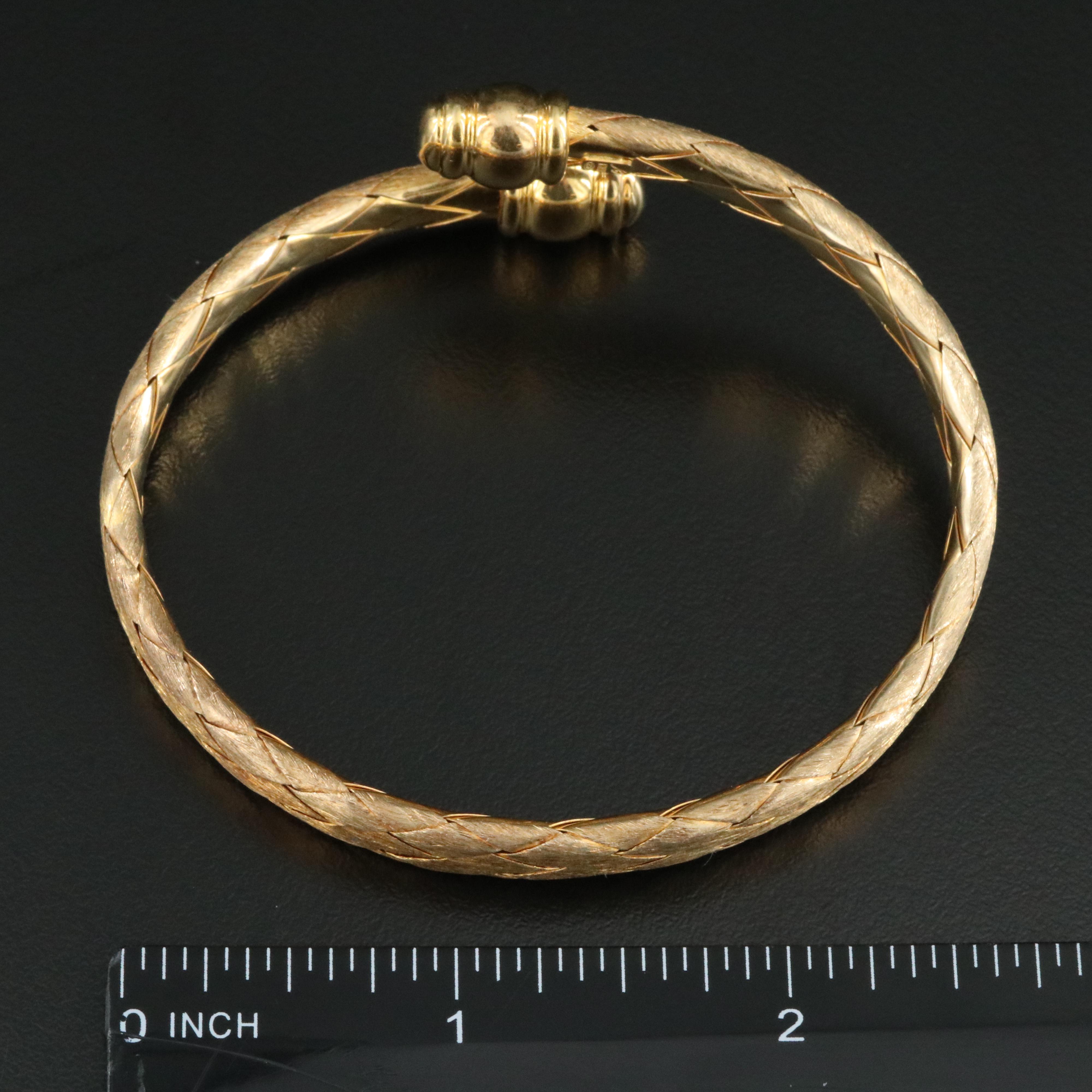 Veronese Sterling Braided Bypass Bracelet