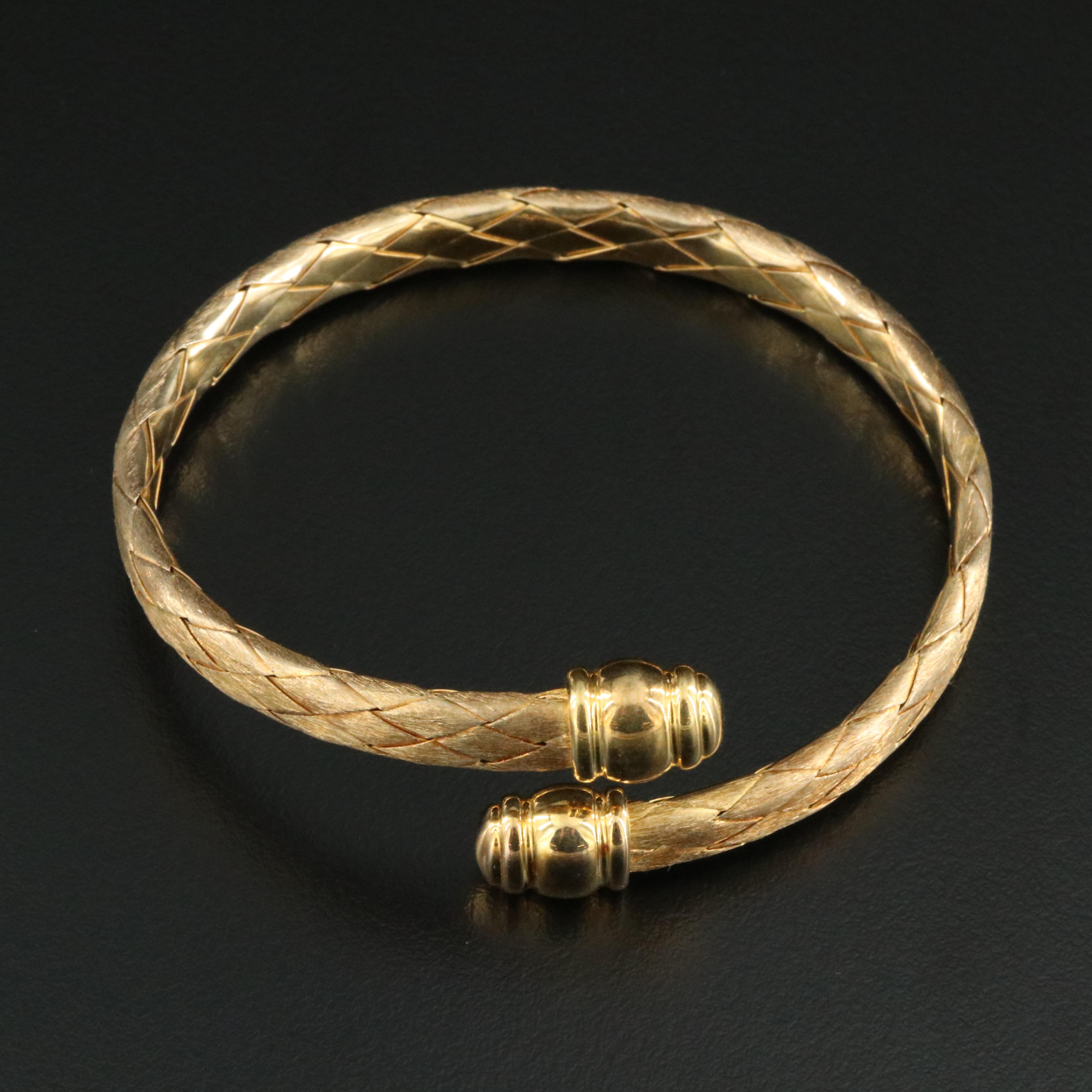 Veronese Sterling Braided Bypass Bracelet