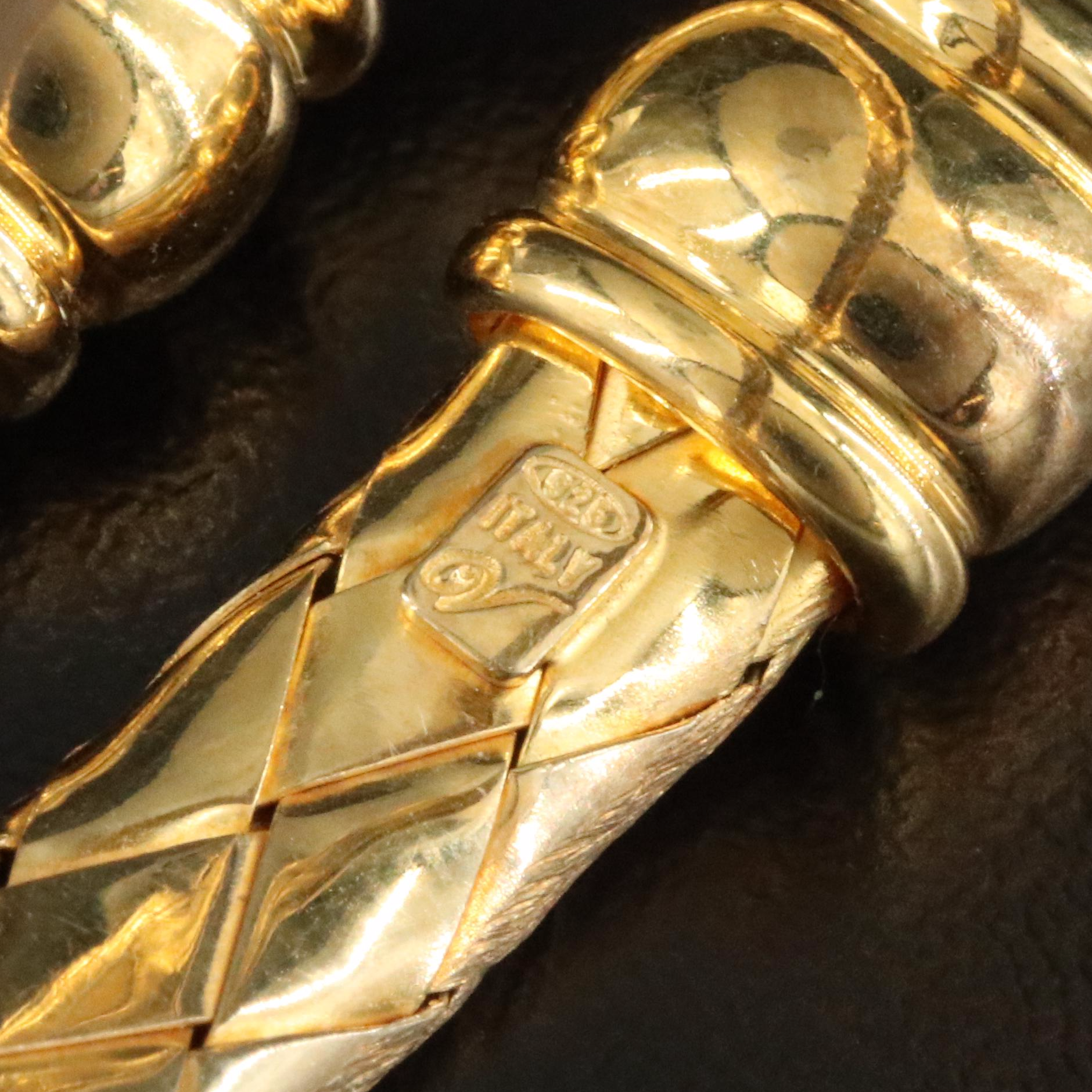 Veronese Sterling Braided Bypass Bracelet