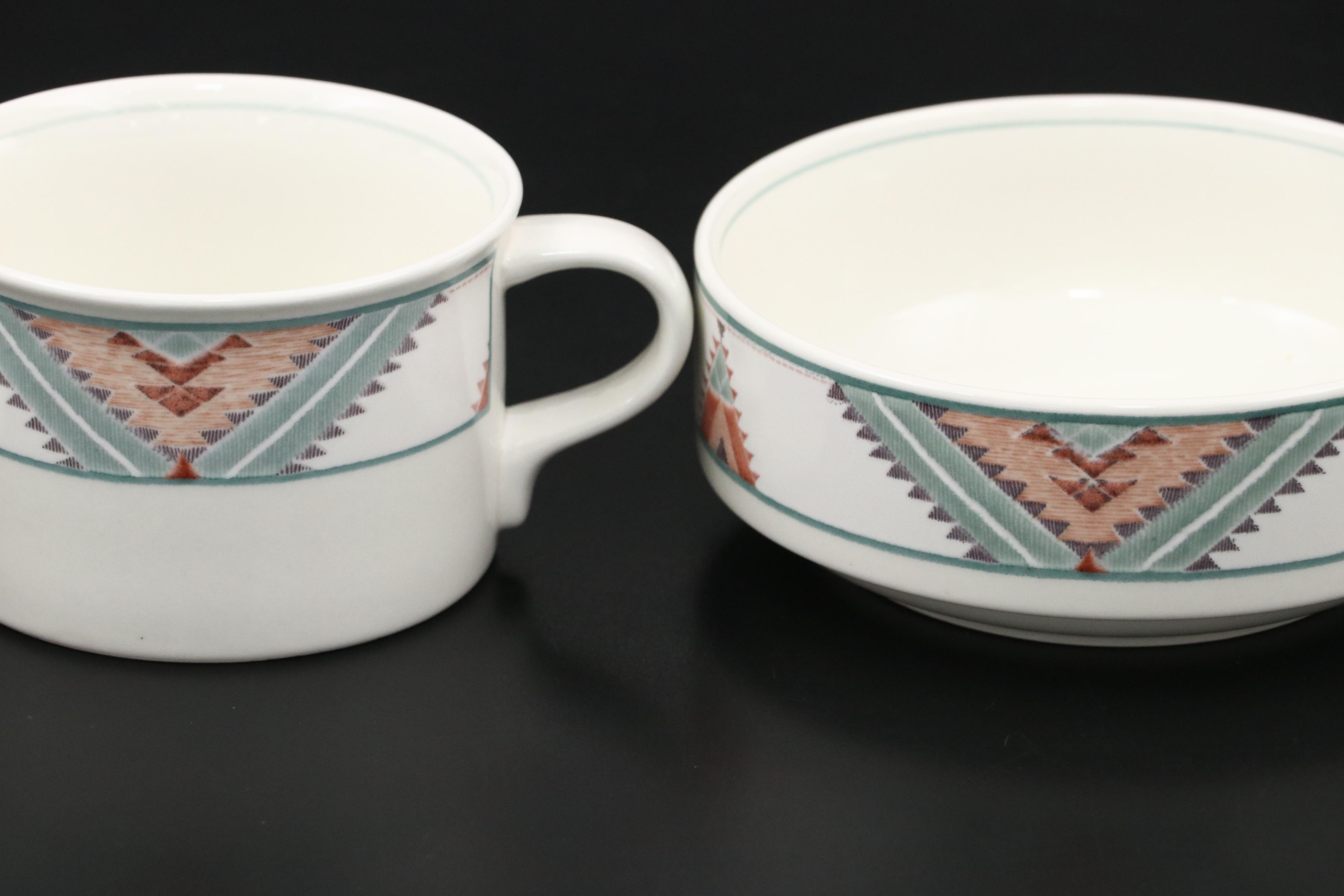Mikasa "Santa Fe" Ceramic Dinnerware, Late 20th Century