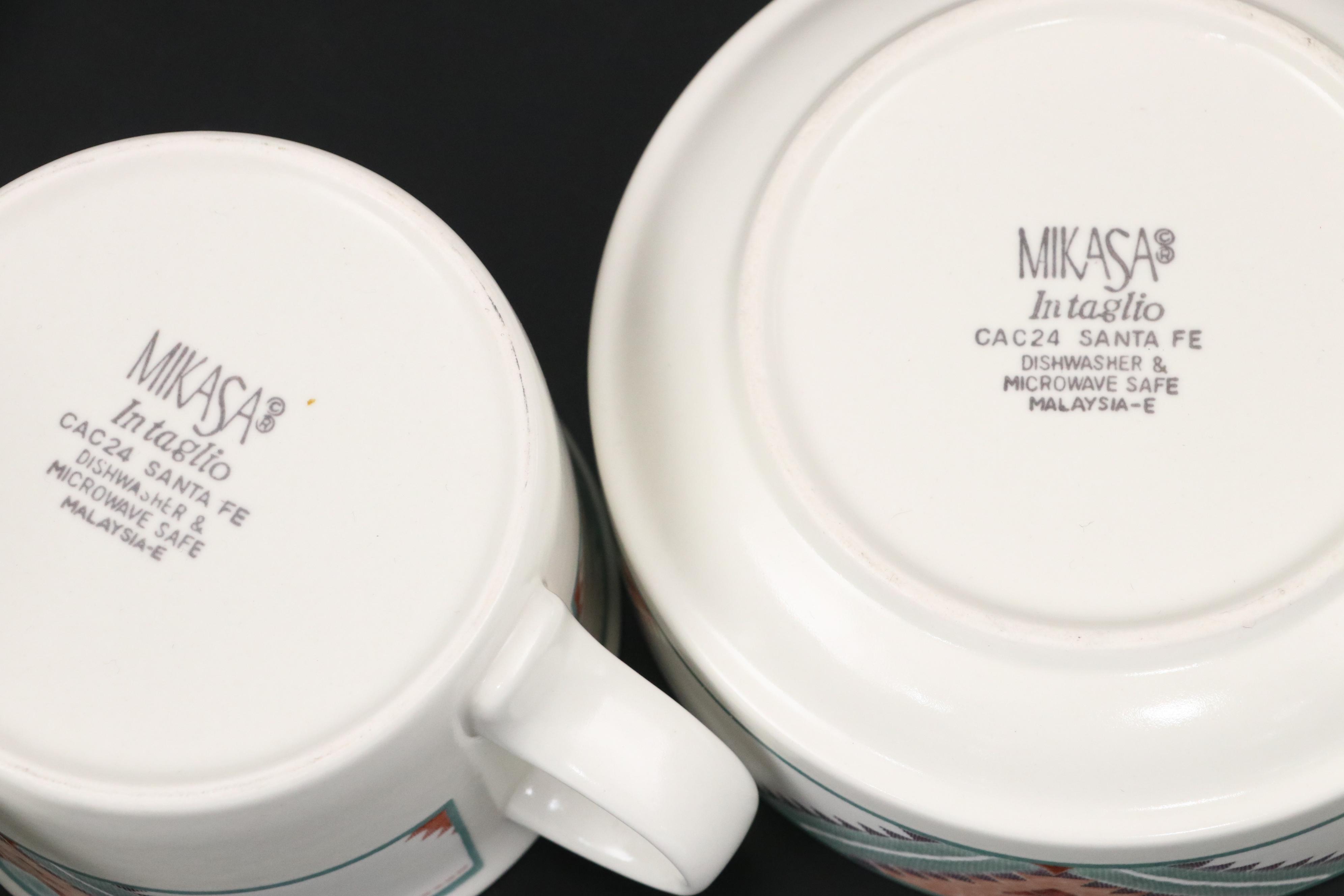 Mikasa "Santa Fe" Ceramic Dinnerware, Late 20th Century