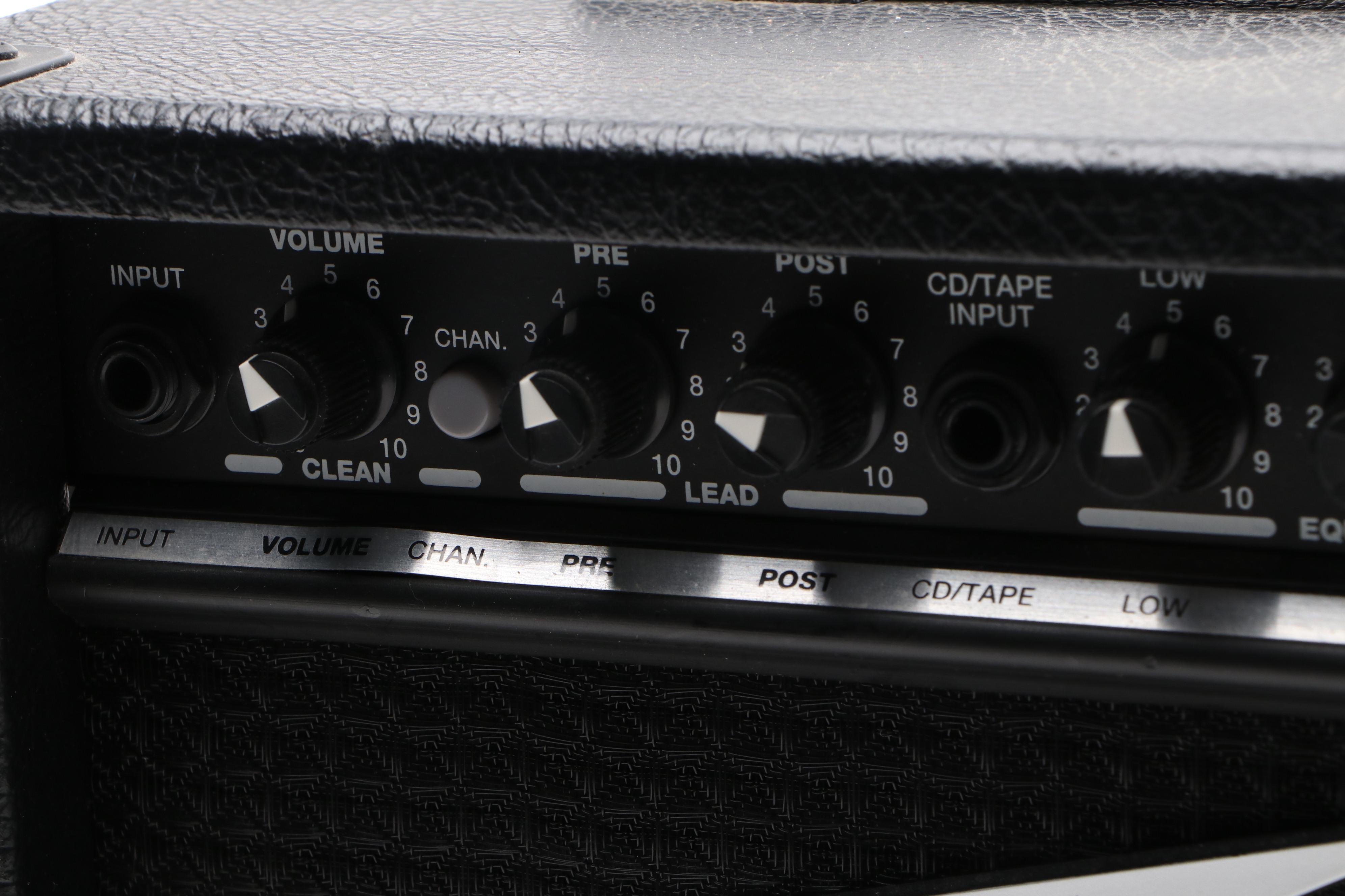 Peavey Rage 158 TransTube Guitar Amp with A Comm Pilot Headphones and More