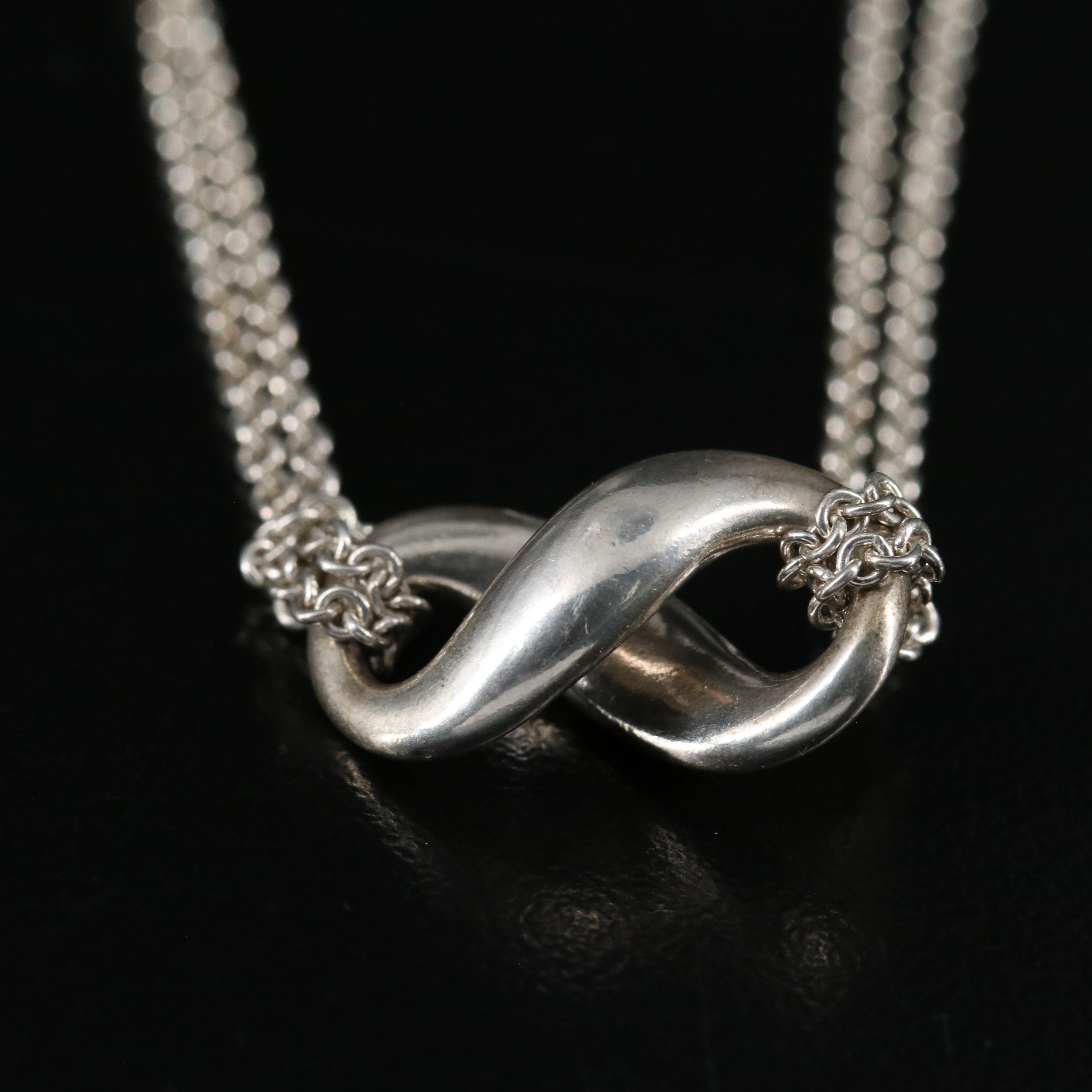 Tiffany & Co. Infinity Sterling Necklace