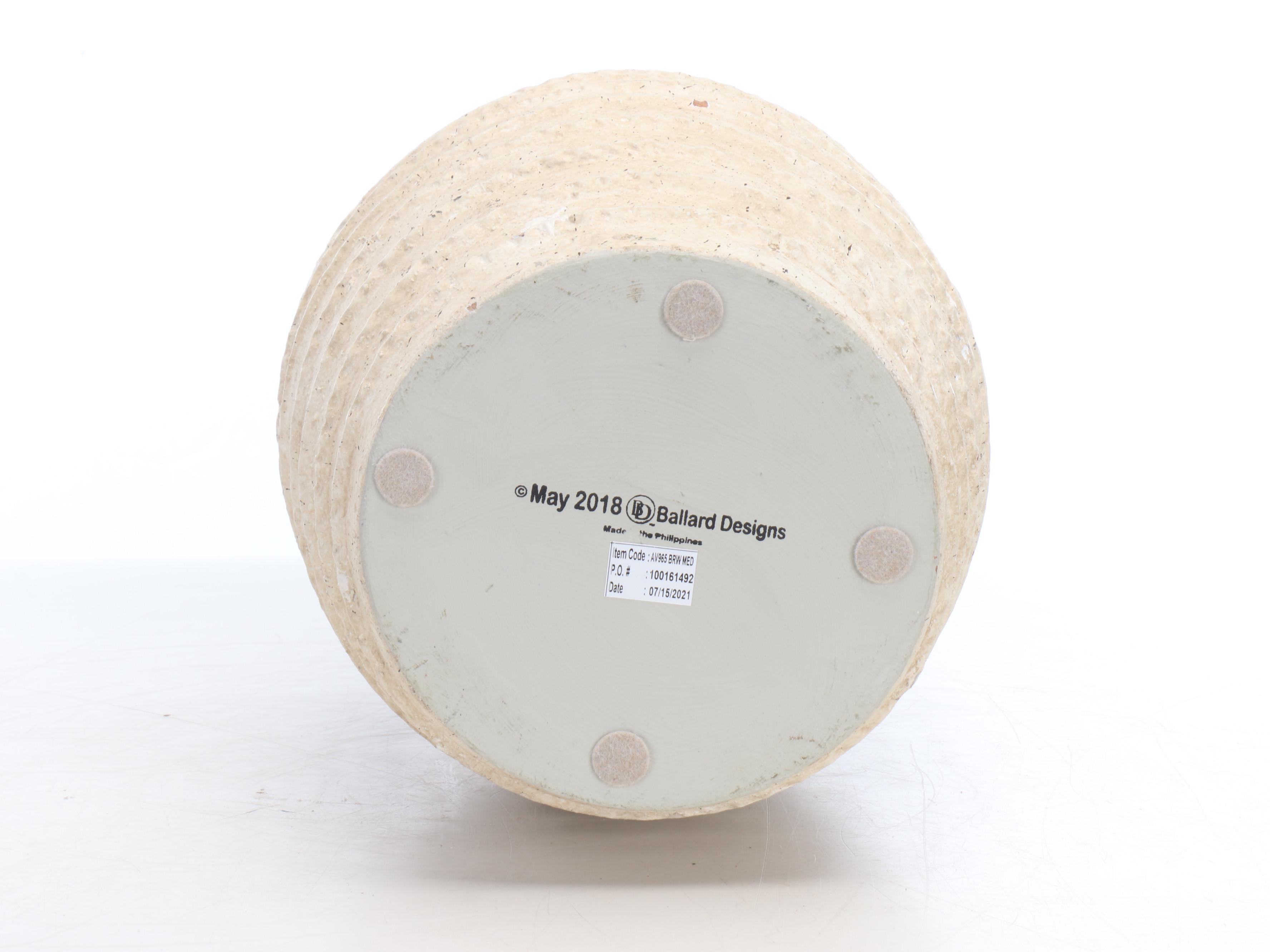 Ballard Designs Ceramic Planter