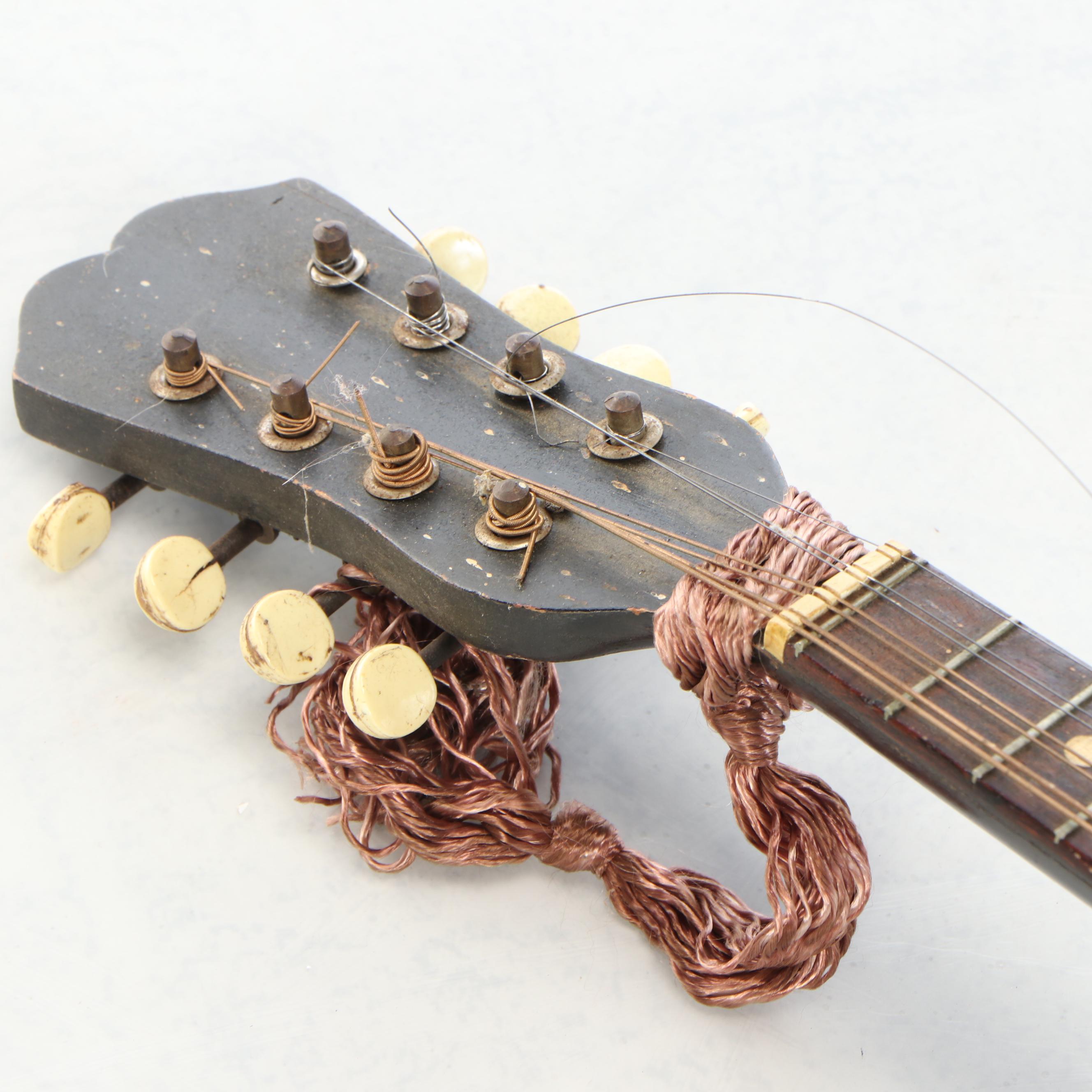 Italian Rosewood and Mahogany Bowl Back Mandolin with Case and Strap
