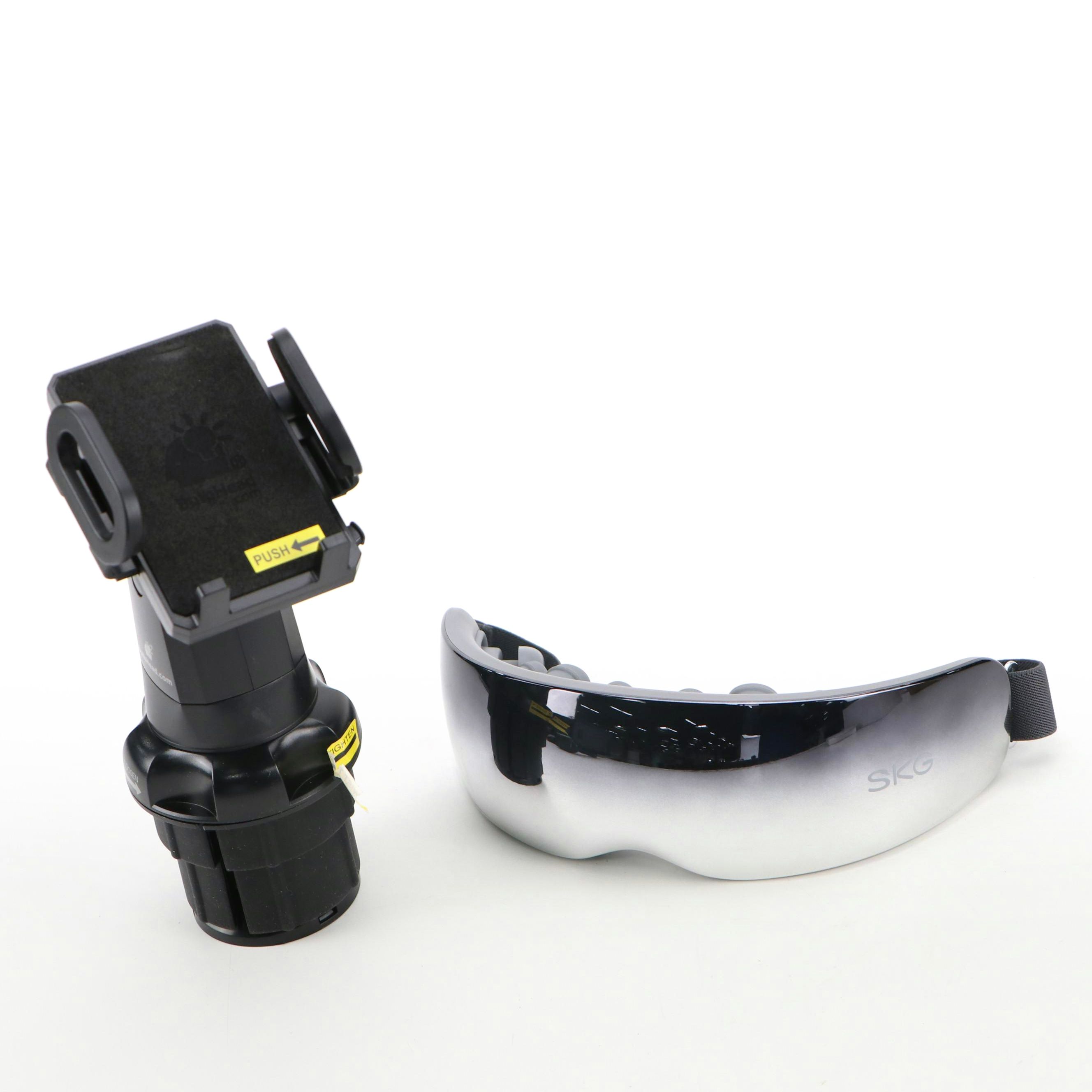 Hammacher Schlemmer Heated Eye Massager and "Cup Call" Phone Holder