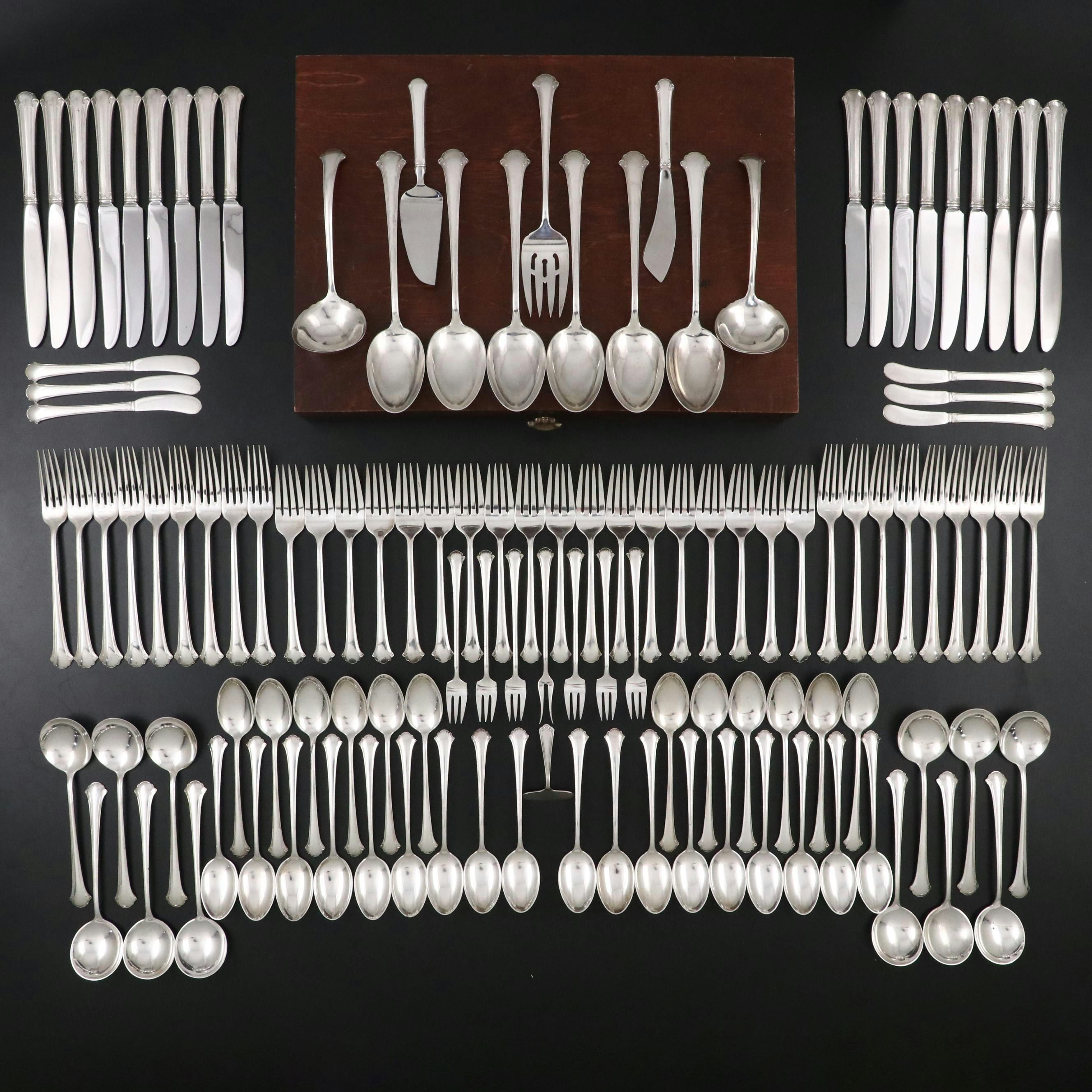 Towle "Chippendale" Sterling Silver Flatware with Storage Chest