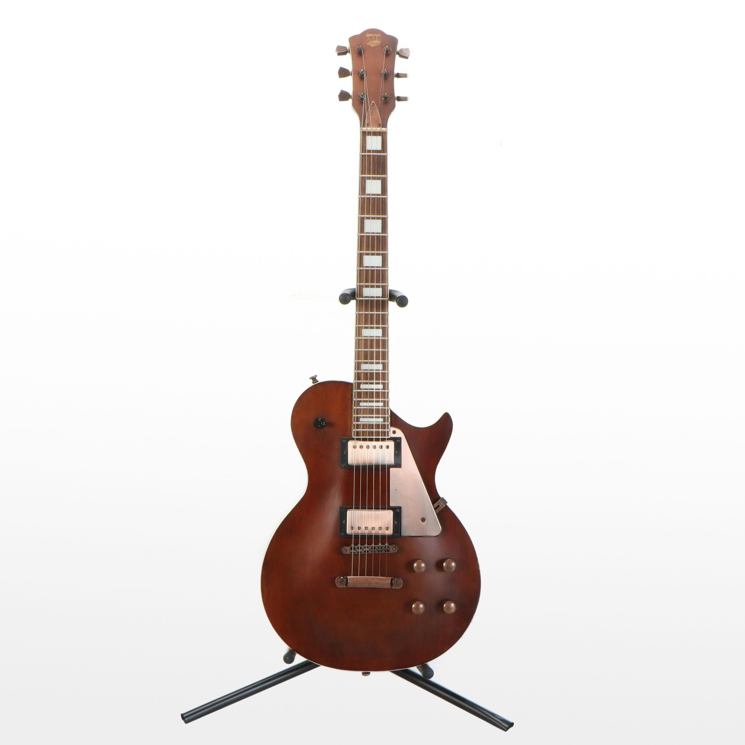 AXL Guitars Badwater Antique Brown with Copper Accents Electric Guitar
