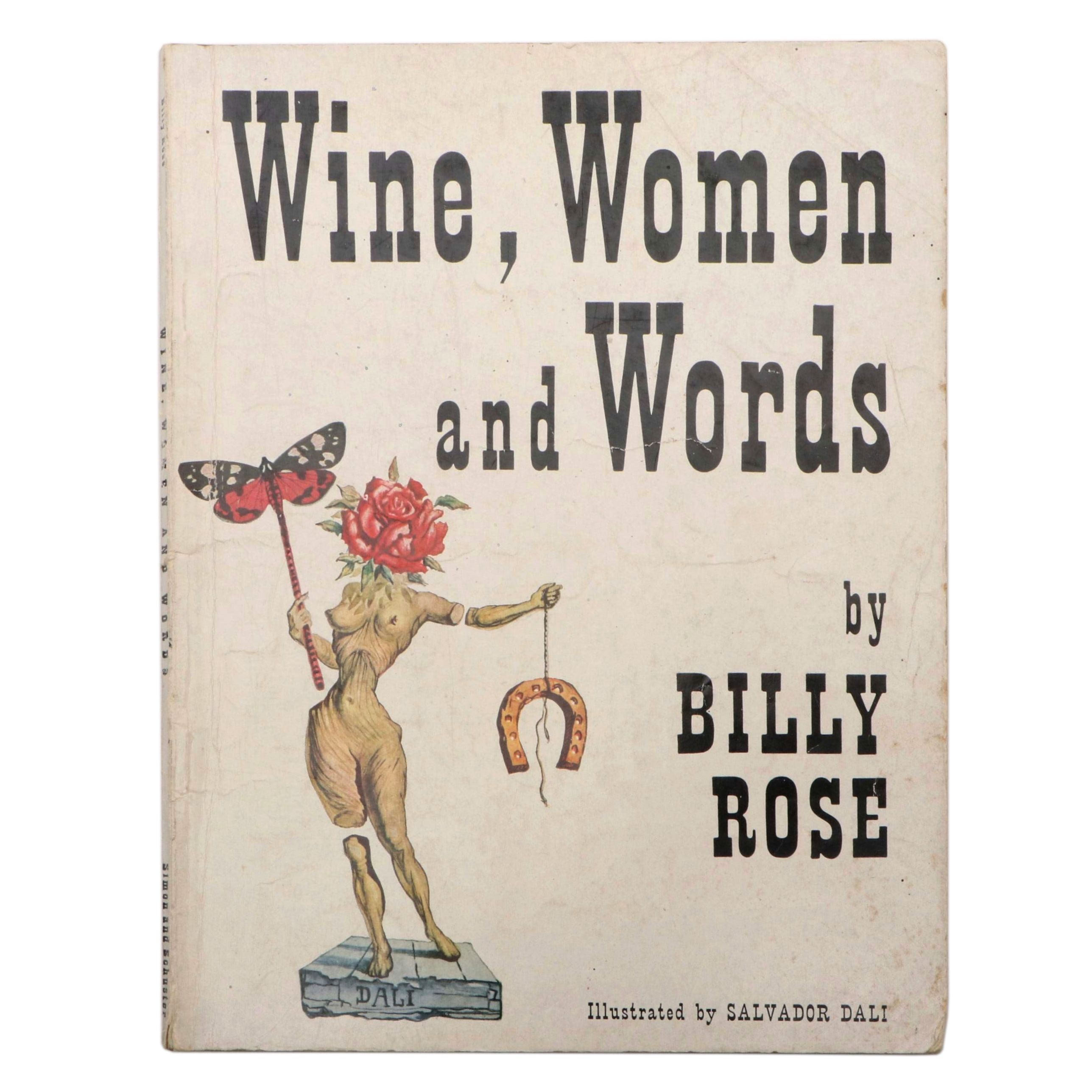 Salvador Dalí Illustrated "Wine, Women and Words" by Billy Rose, 1948