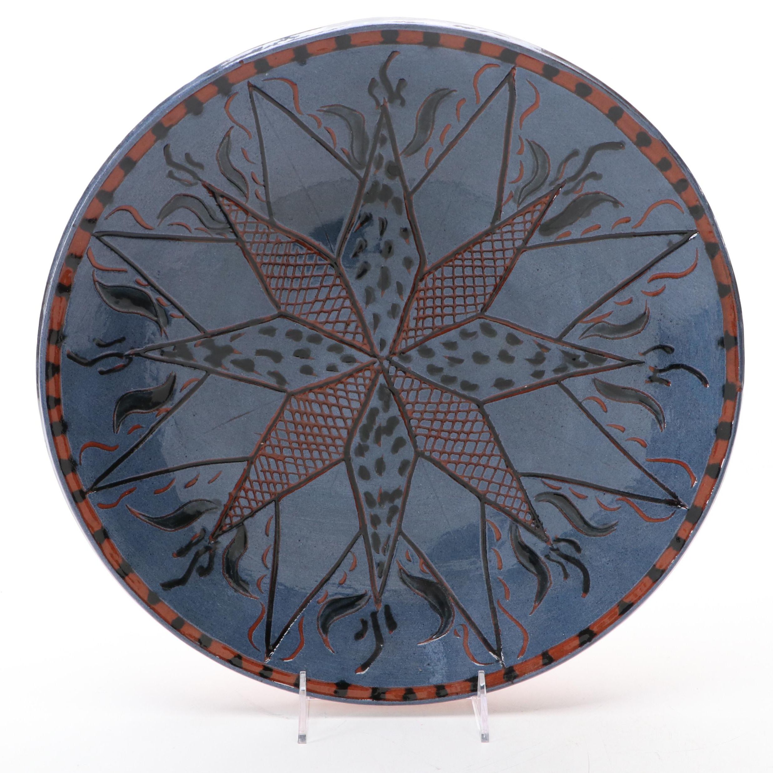 Greg Shooner for Turtlecreek Potteries Hand-Thrown Earthenware Bowl, 1985