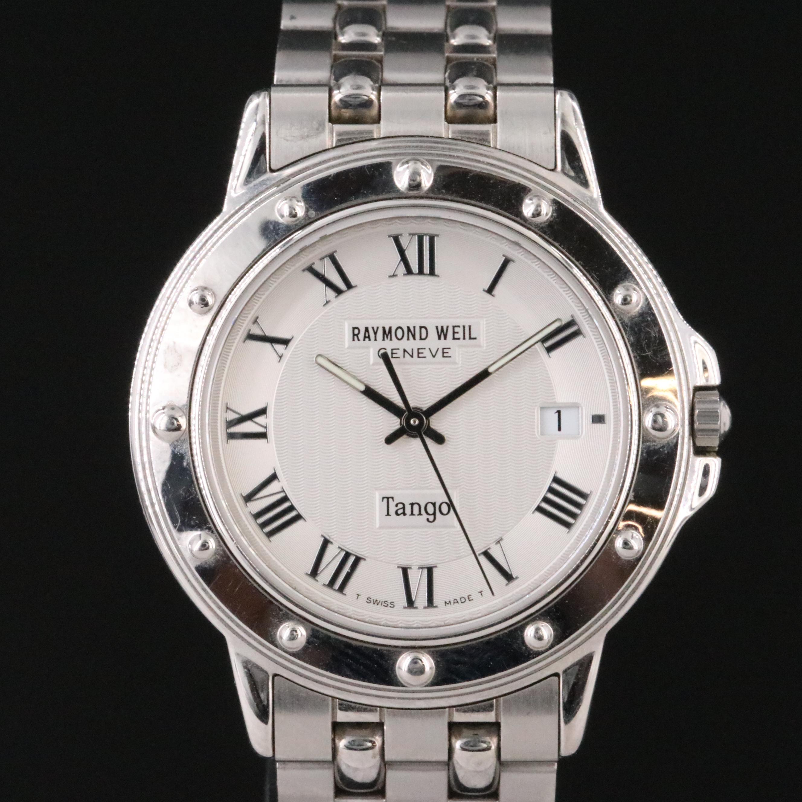 Raymond Weil Tango 5560 Silver 36mm Steel Quartz Watch