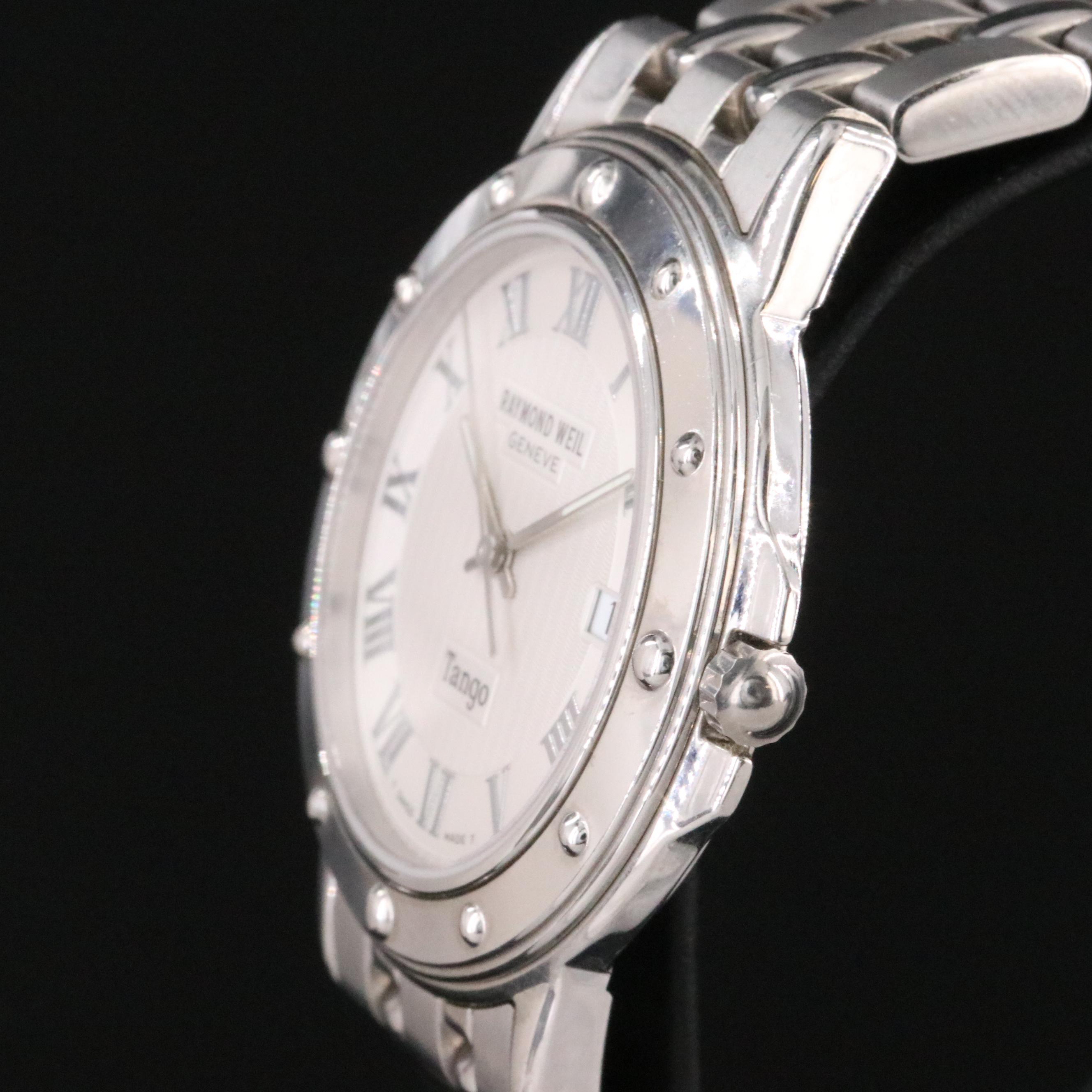 Raymond Weil Tango 5560 Silver 36mm Steel Quartz Watch