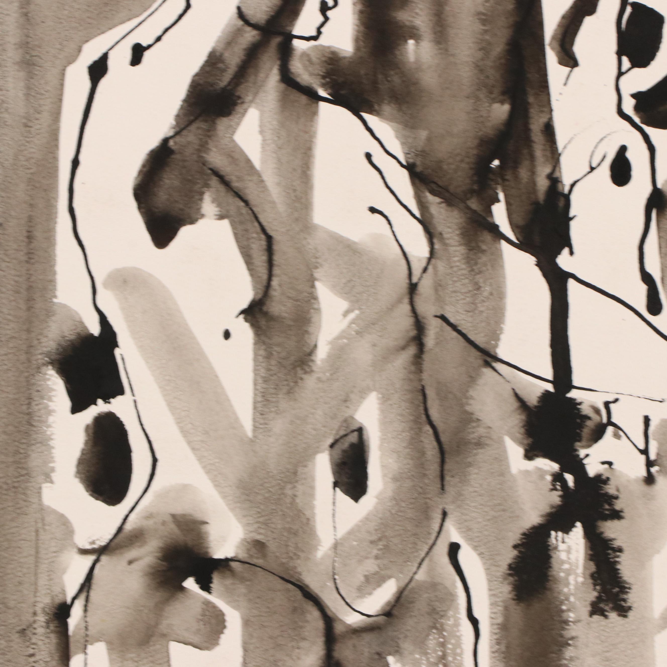Jack Meanwell Ink Wash Figure Painting