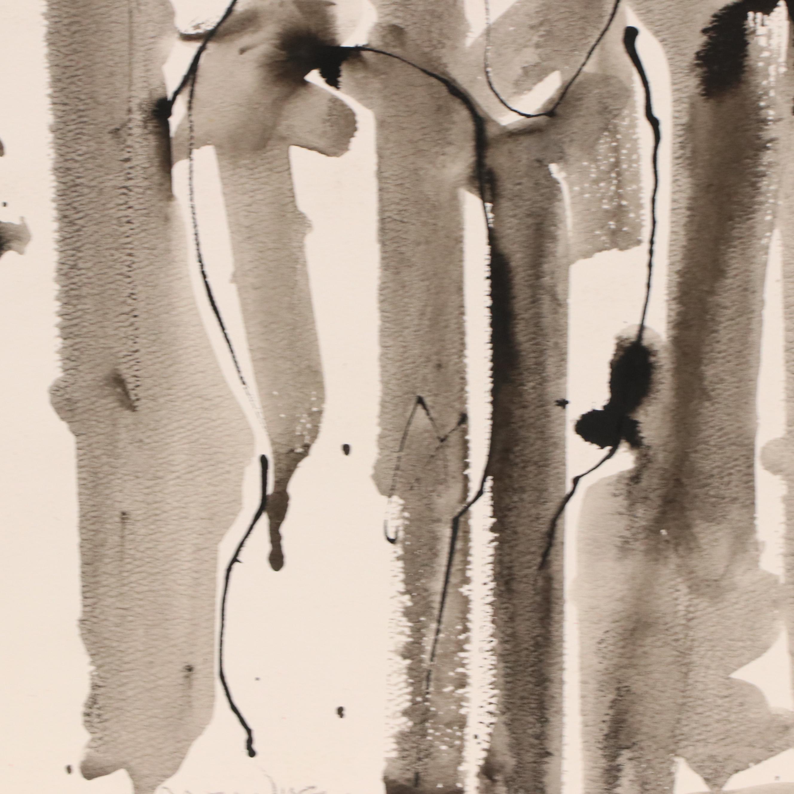 Jack Meanwell Ink Wash Figure Painting