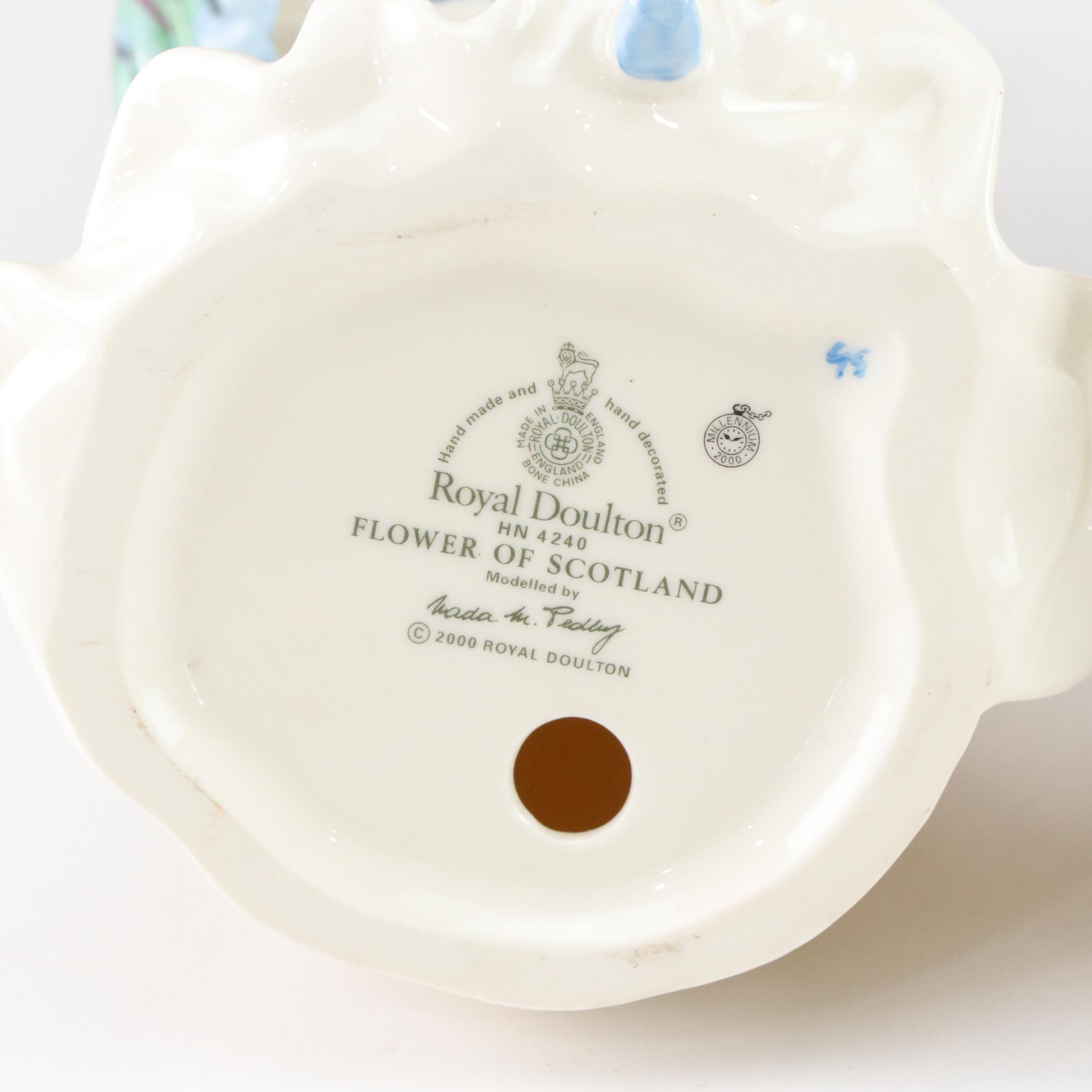 Royal Doulton "Sandra" with "Flower of Scotland", "Fleur and "Alexandra"