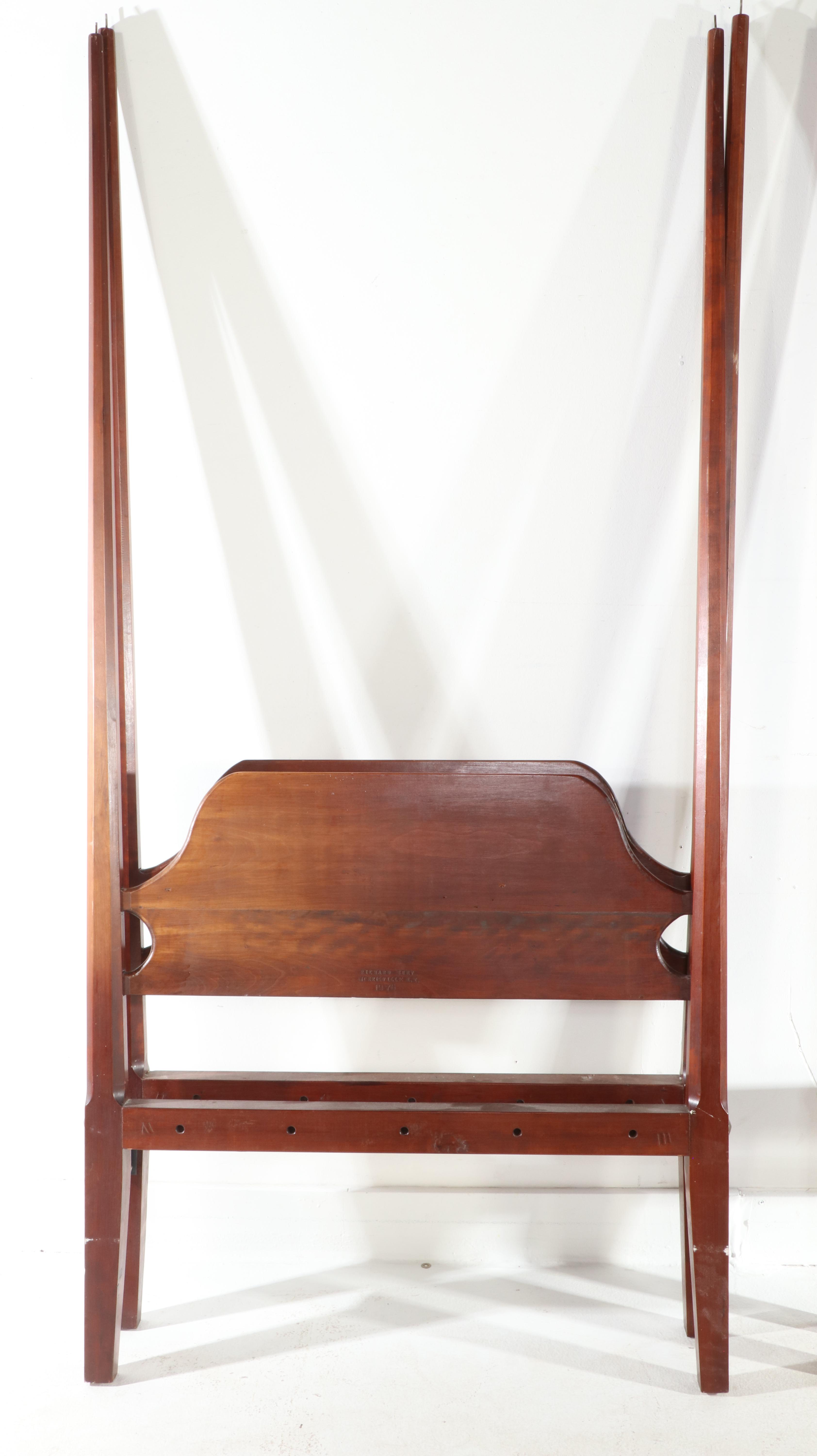 Pair of Richard Bury Federal Style Twin Size Four-Poster Bed Frames, Late 20th C