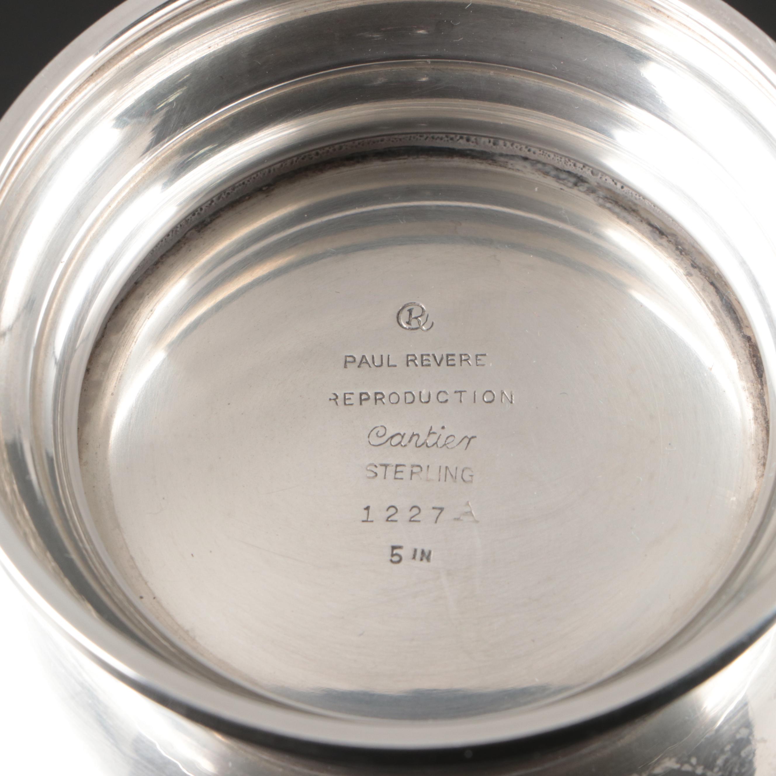 Cartier Paul Revere Style Sterling Decorative Bowl