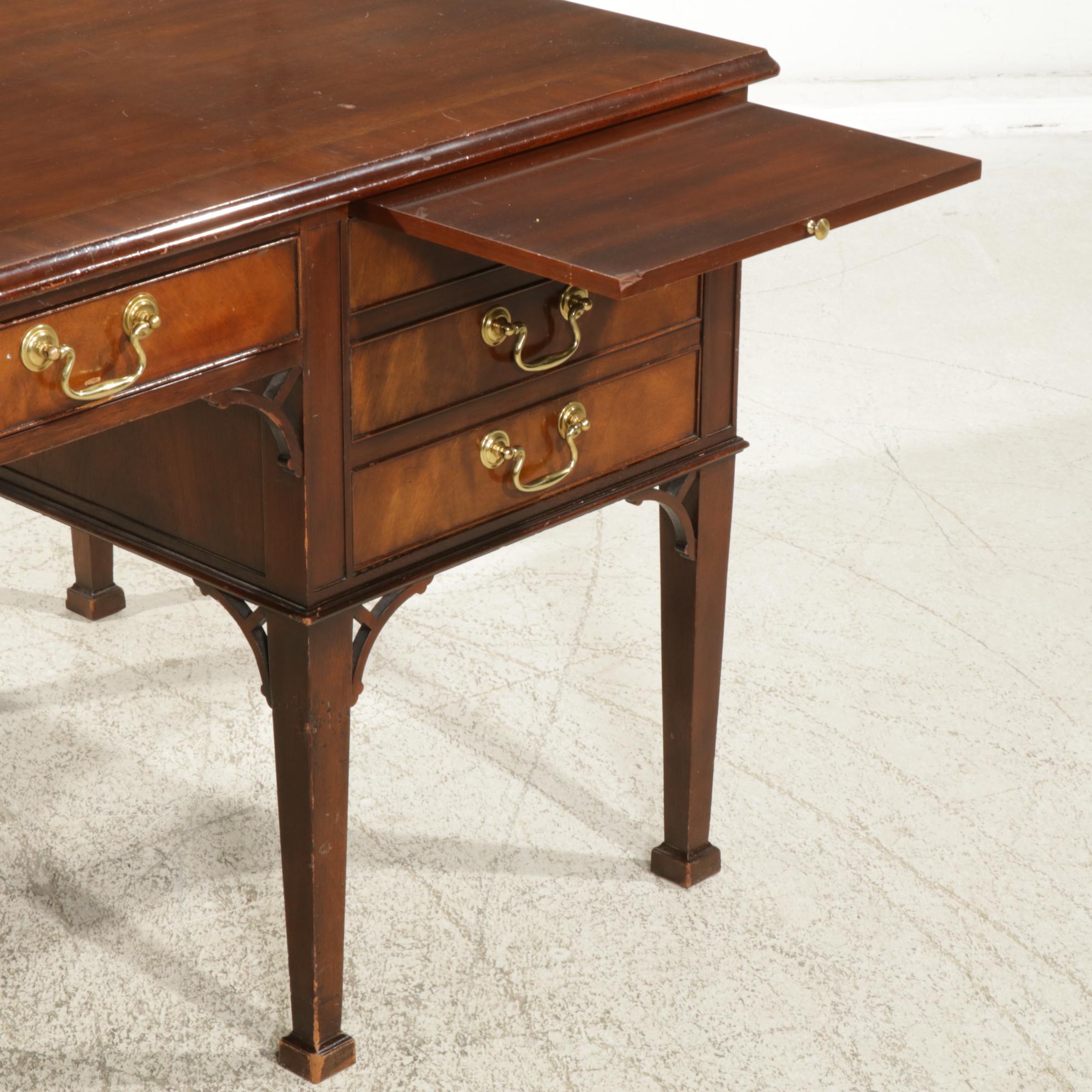 Baker Furniture Collector's Edition Chippendale Style Mahogany Executive Desk