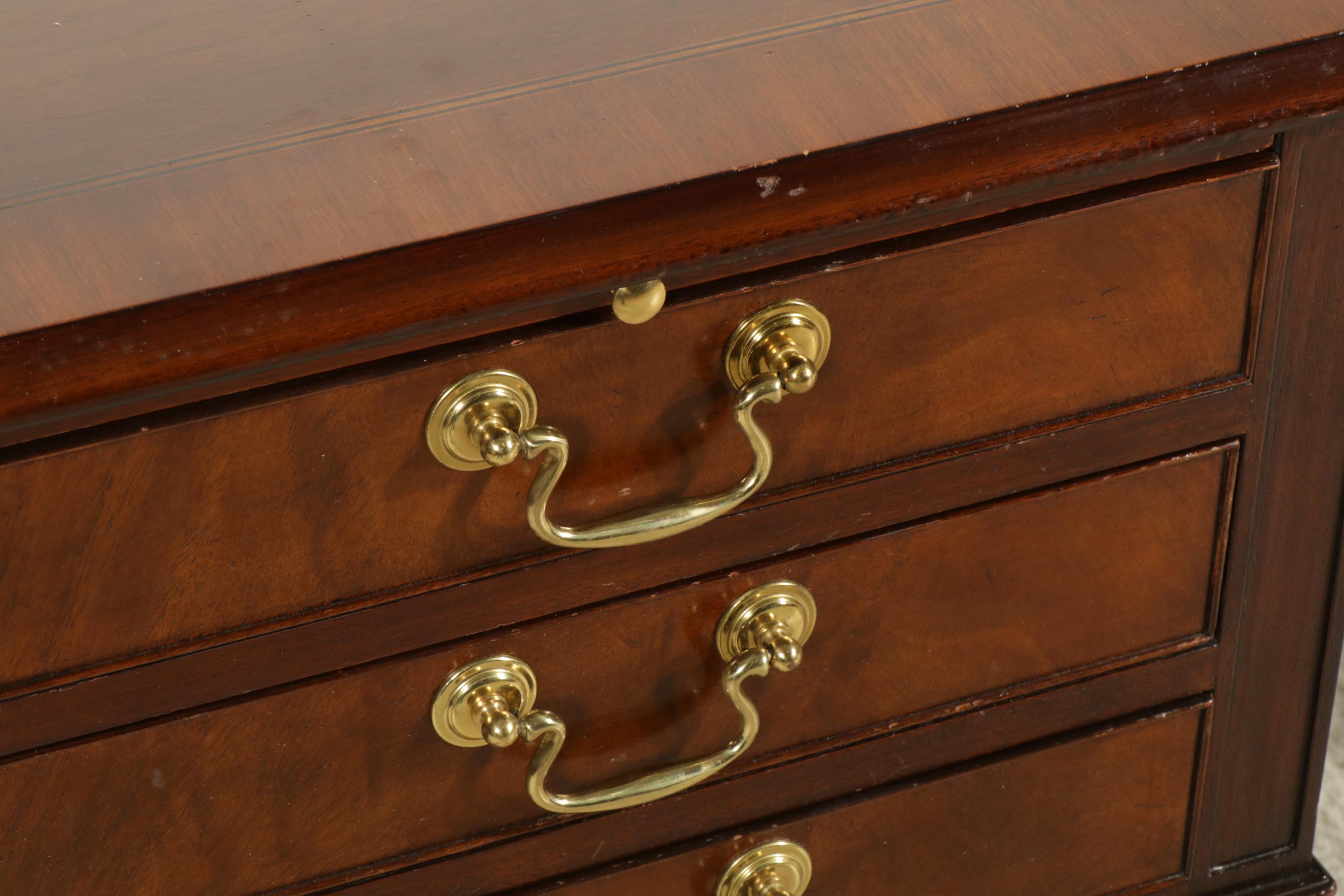 Baker Furniture Collector's Edition Chippendale Style Mahogany Executive Desk