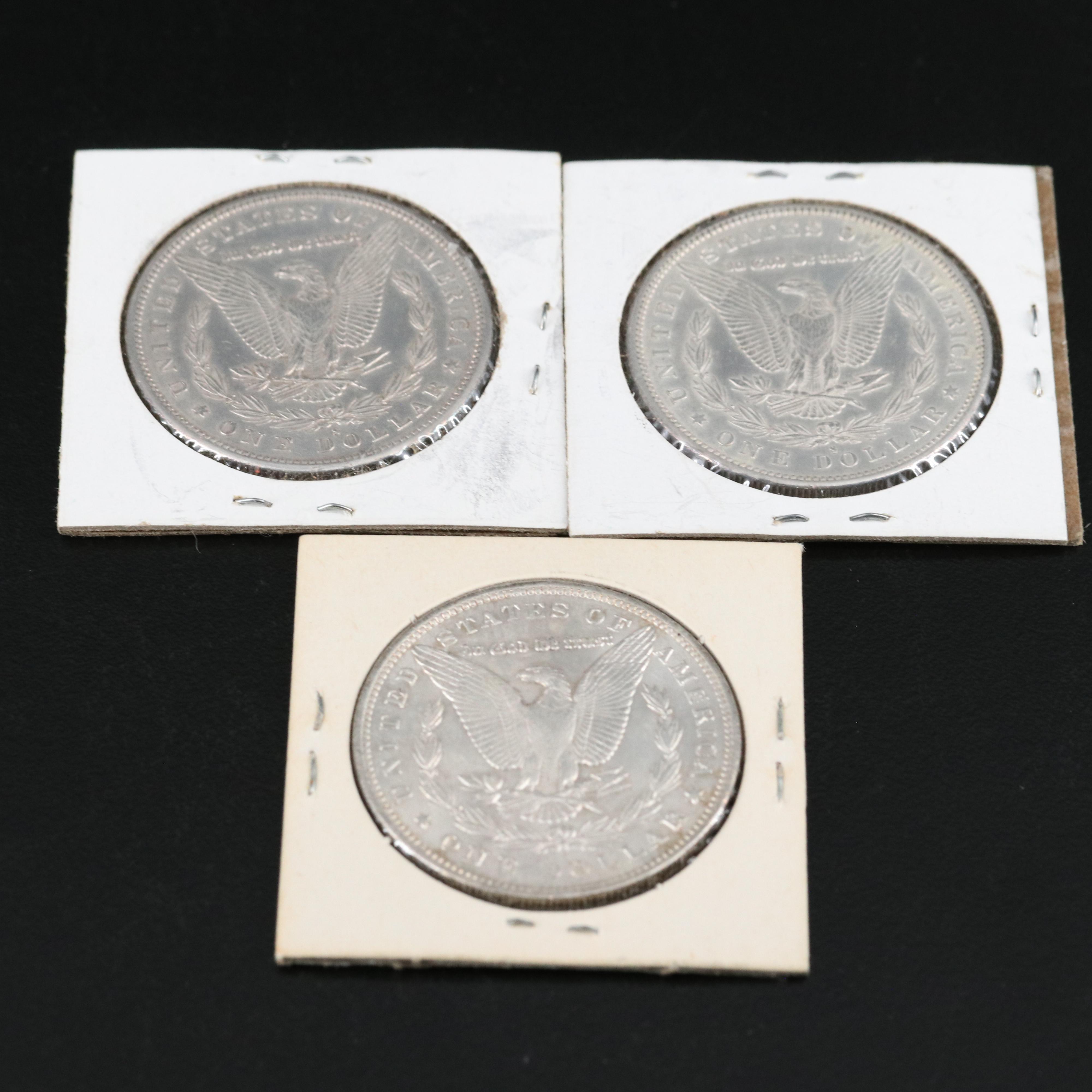 Ten Morgan Silver Dollars Including an 1890-S
