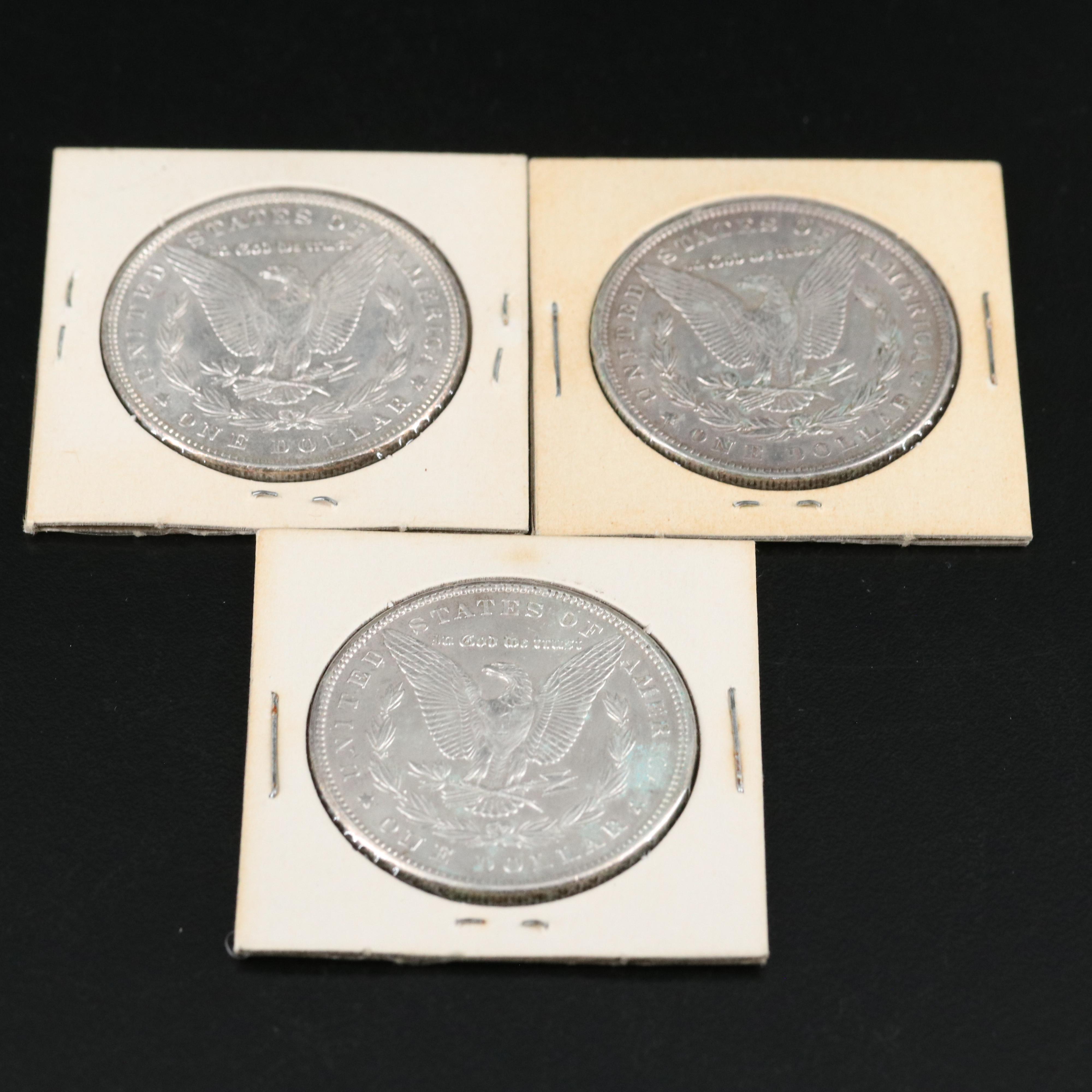 Ten Morgan Silver Dollars Including an 1890-S