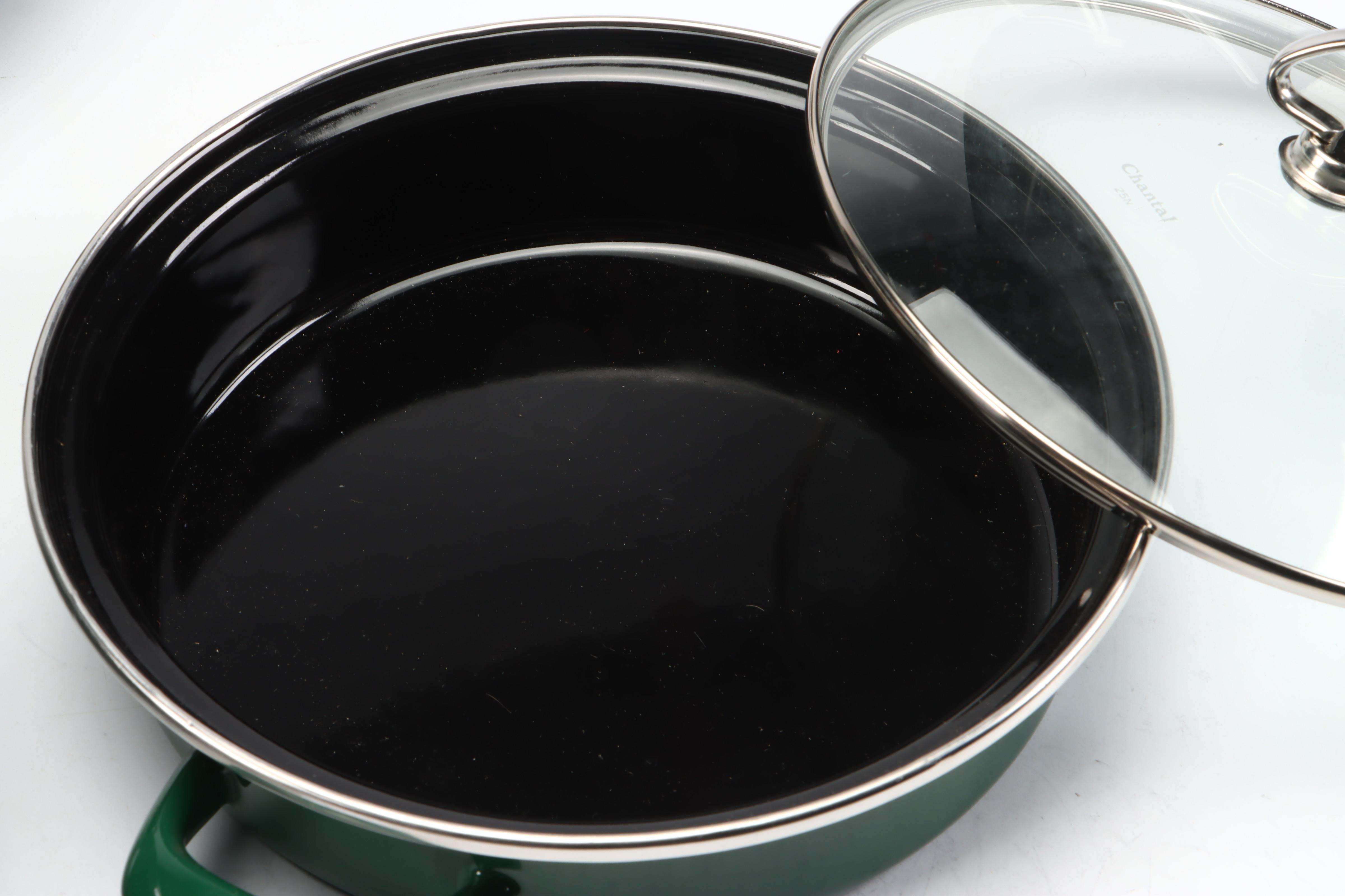 Chantal Green Enameled Pots and Pans