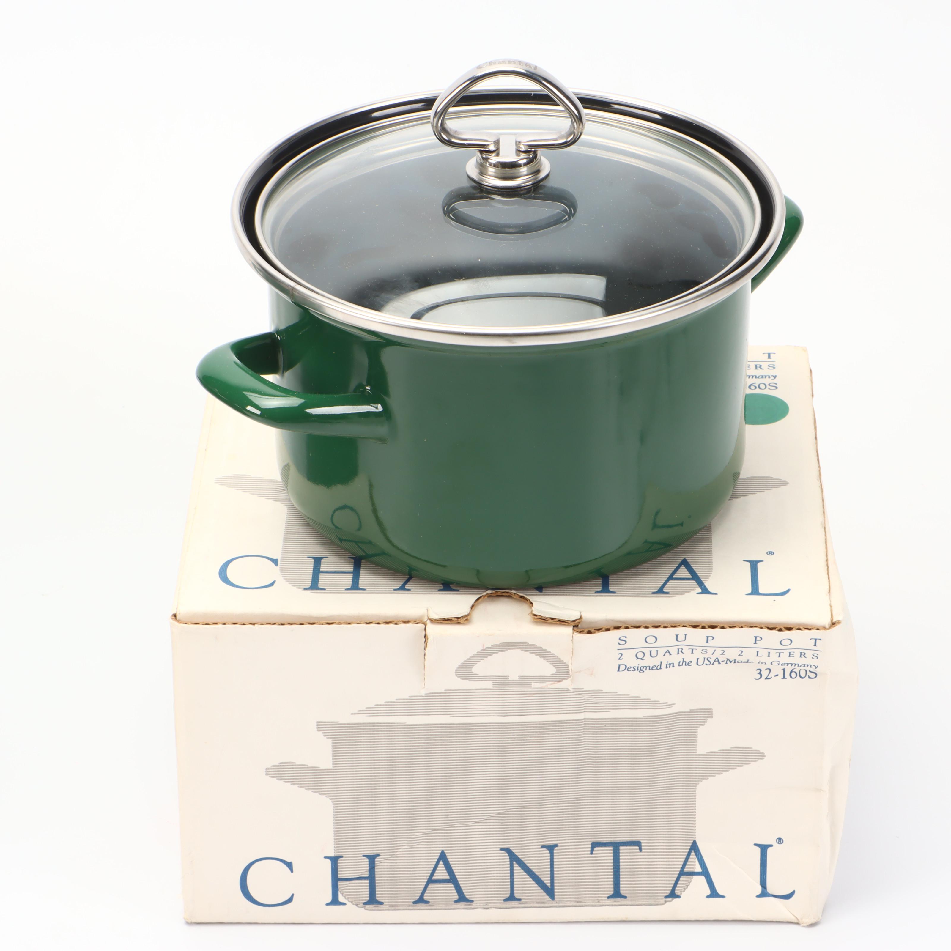 Chantal Green Enameled Pots and Pans