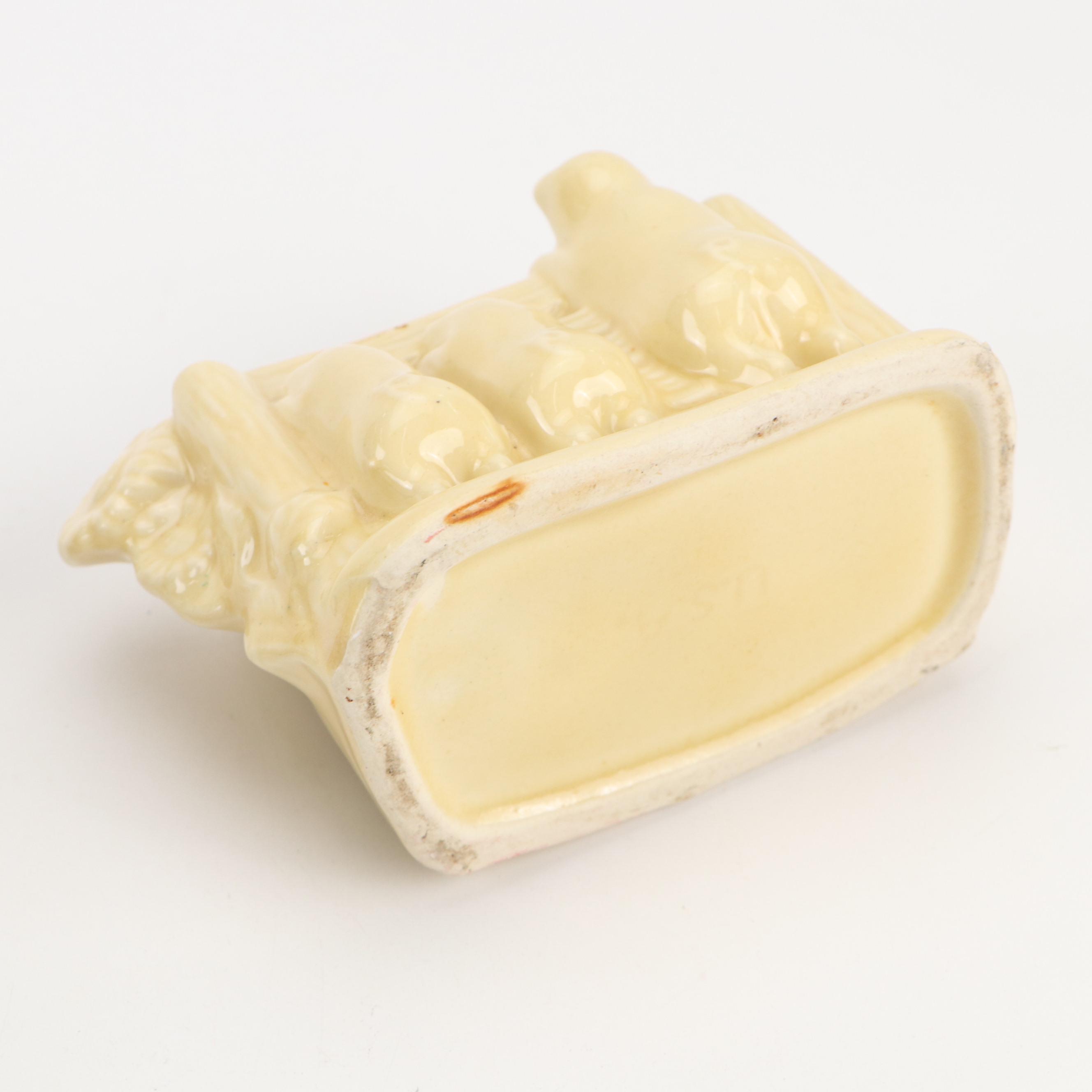 Three Little Pigs Pottery Vase, Stoneware Mixing Bowls, Linens and More