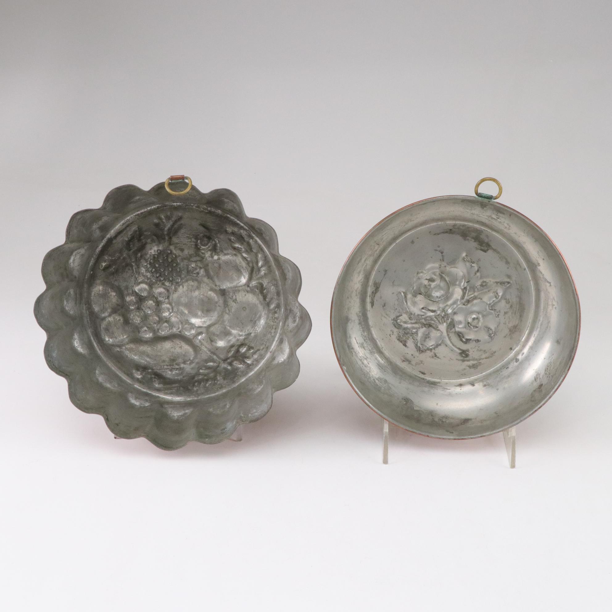 Copper Molds, Milk Glass Bowls, and Other Vintage Kitchen Items