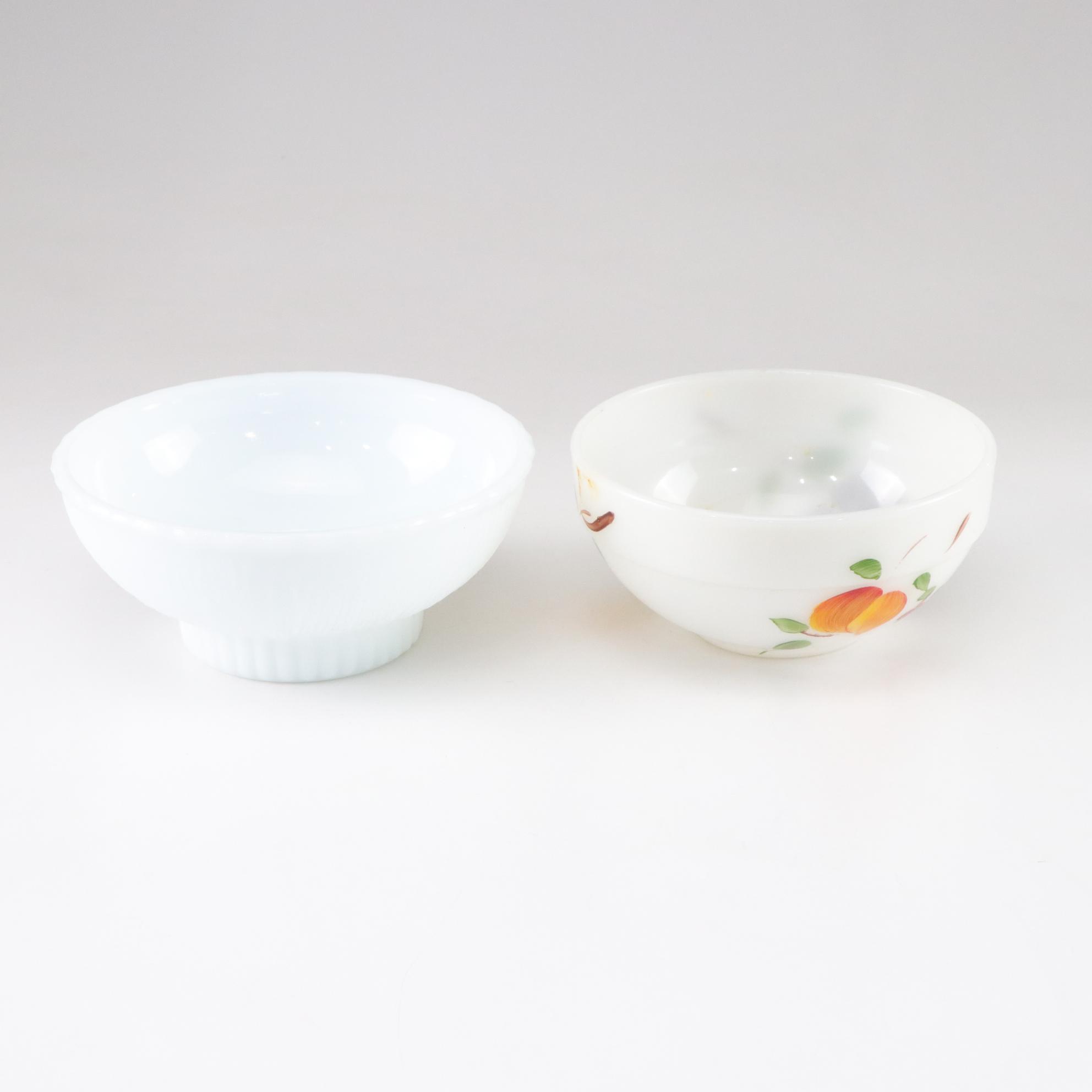 Copper Molds, Milk Glass Bowls, and Other Vintage Kitchen Items