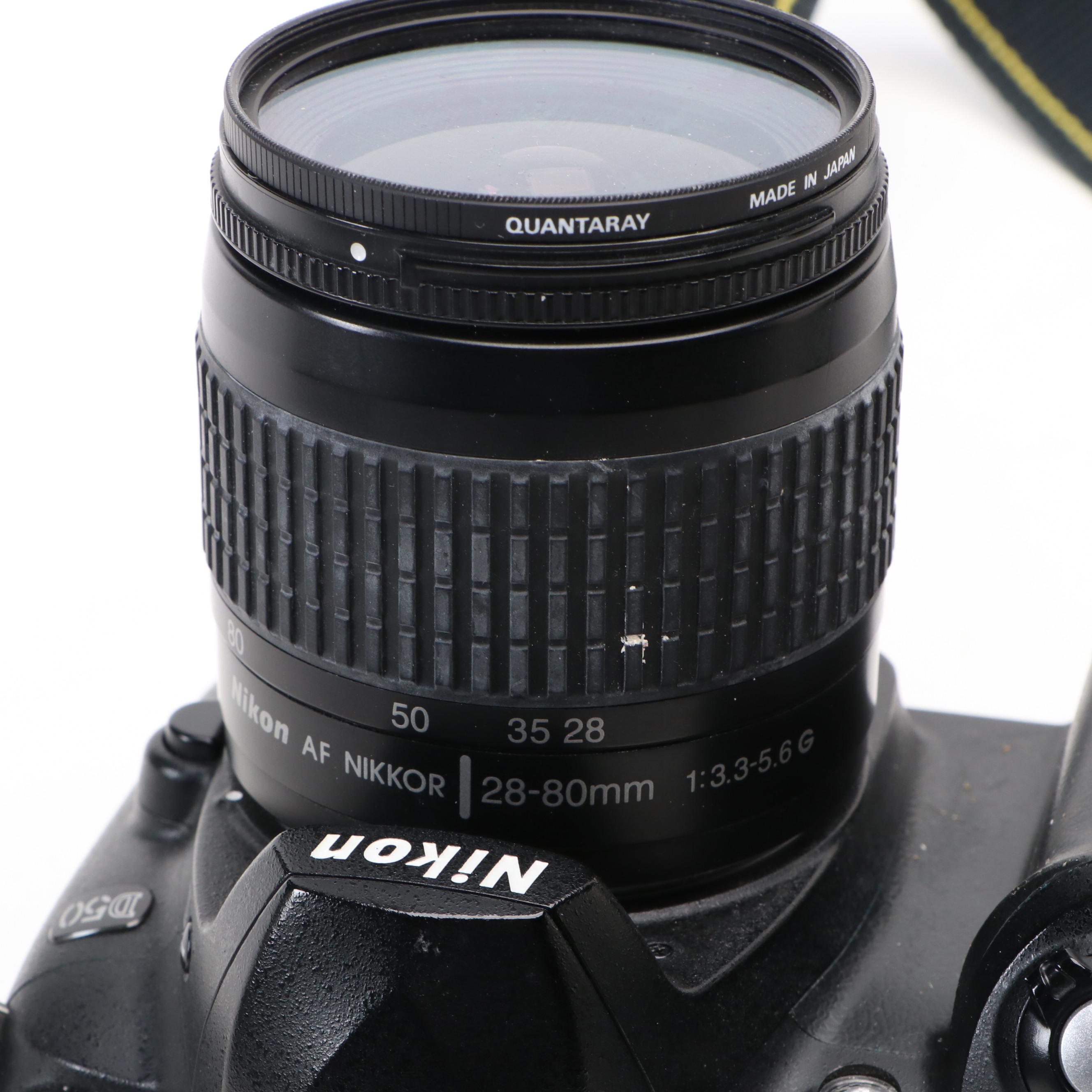 Nikon D50 Digital Camera and Lenses with Accessories