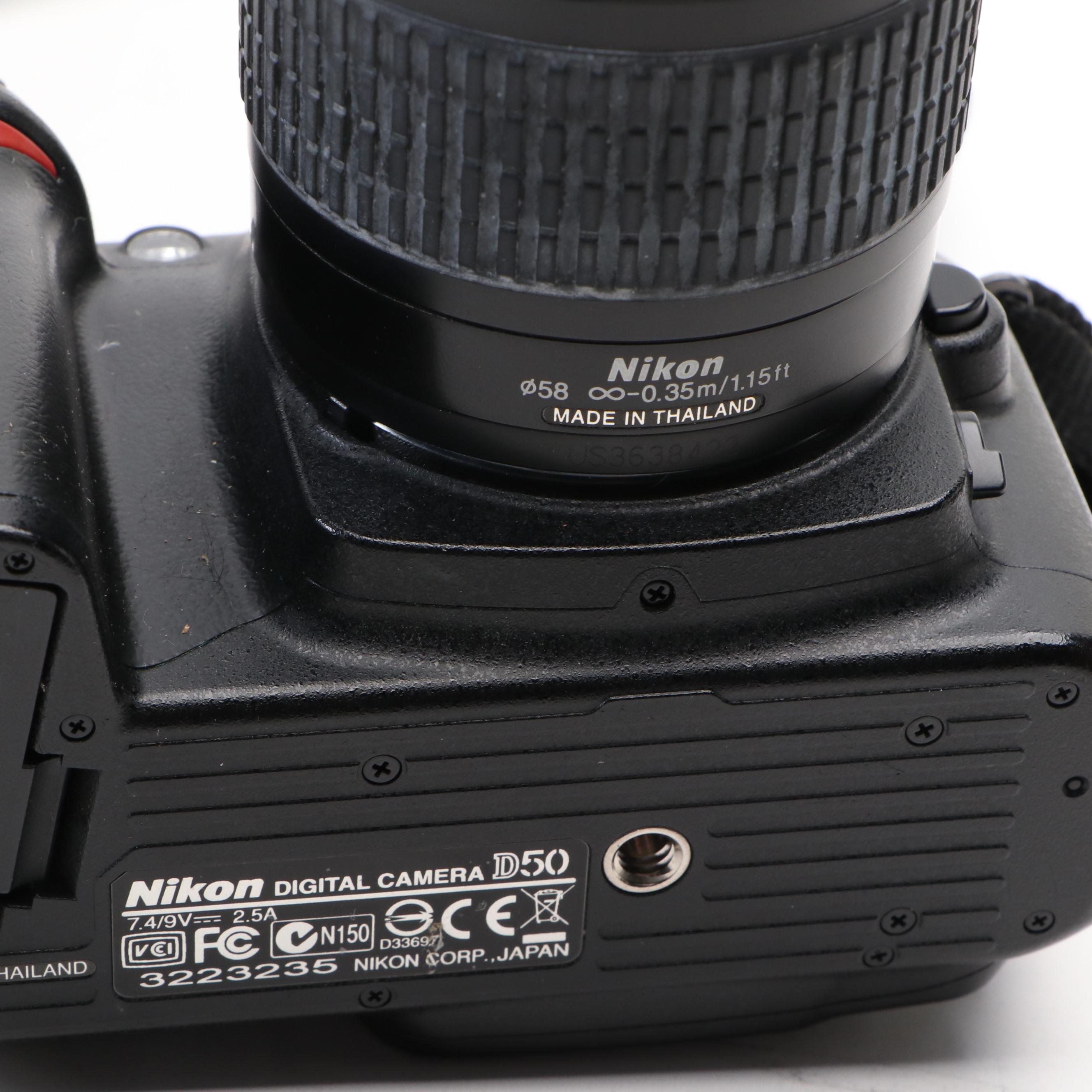 Nikon D50 Digital Camera and Lenses with Accessories