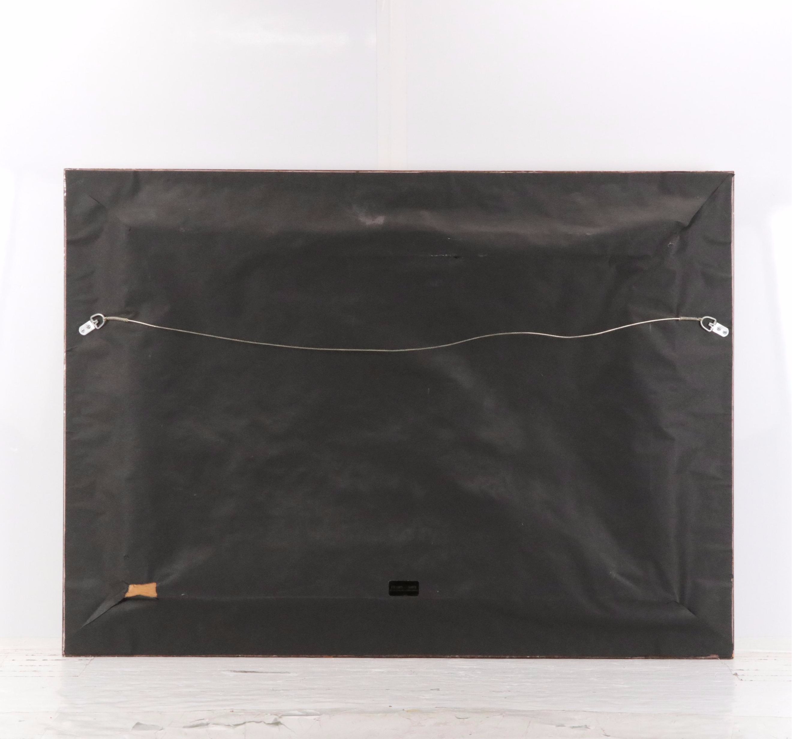 W. Bittar Coastal Oil Painting with Floral Garden, Late 20th / 21st Century