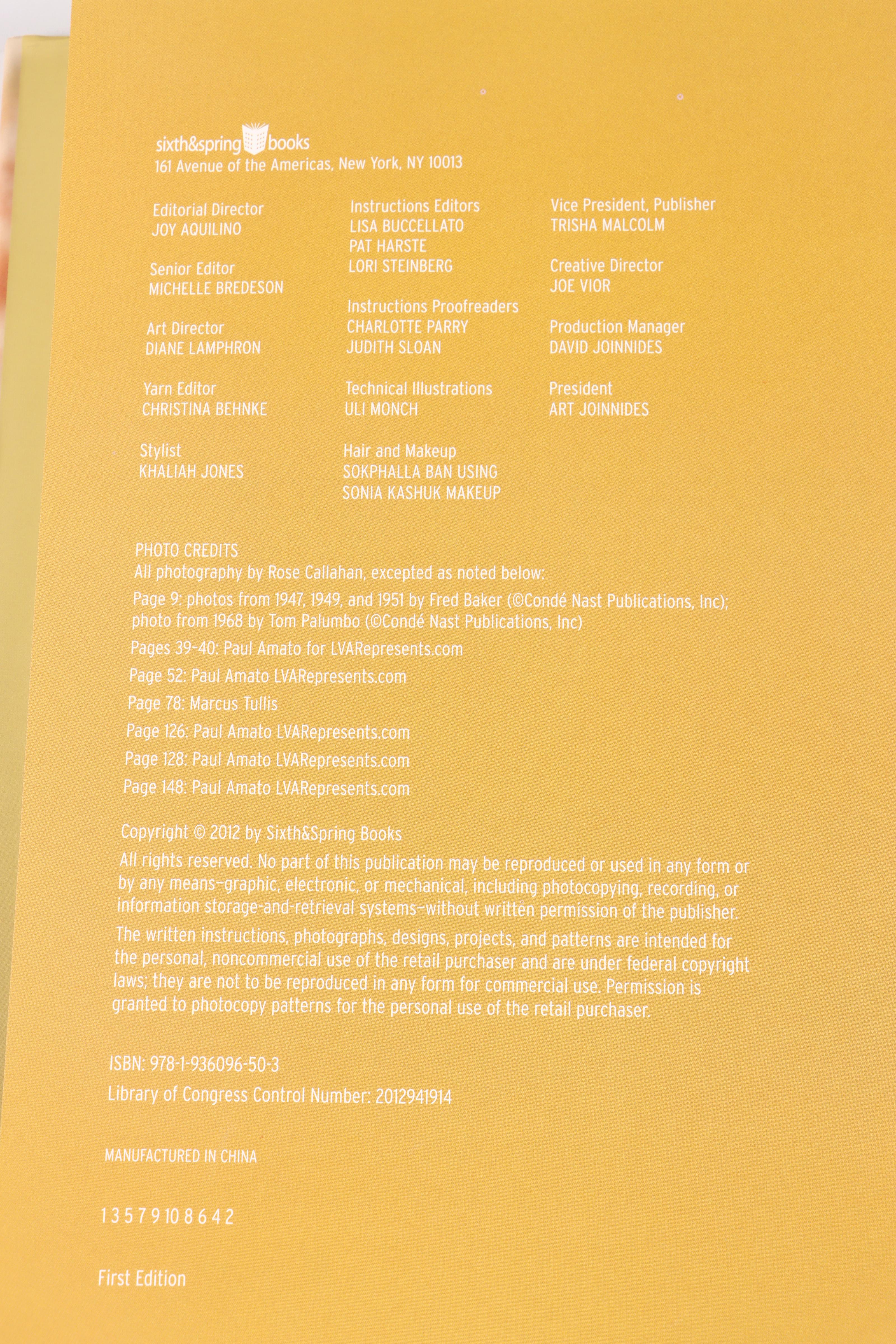 "Vogue Knitting" and "Knit Noro" Books with Knitting Samples and Threads