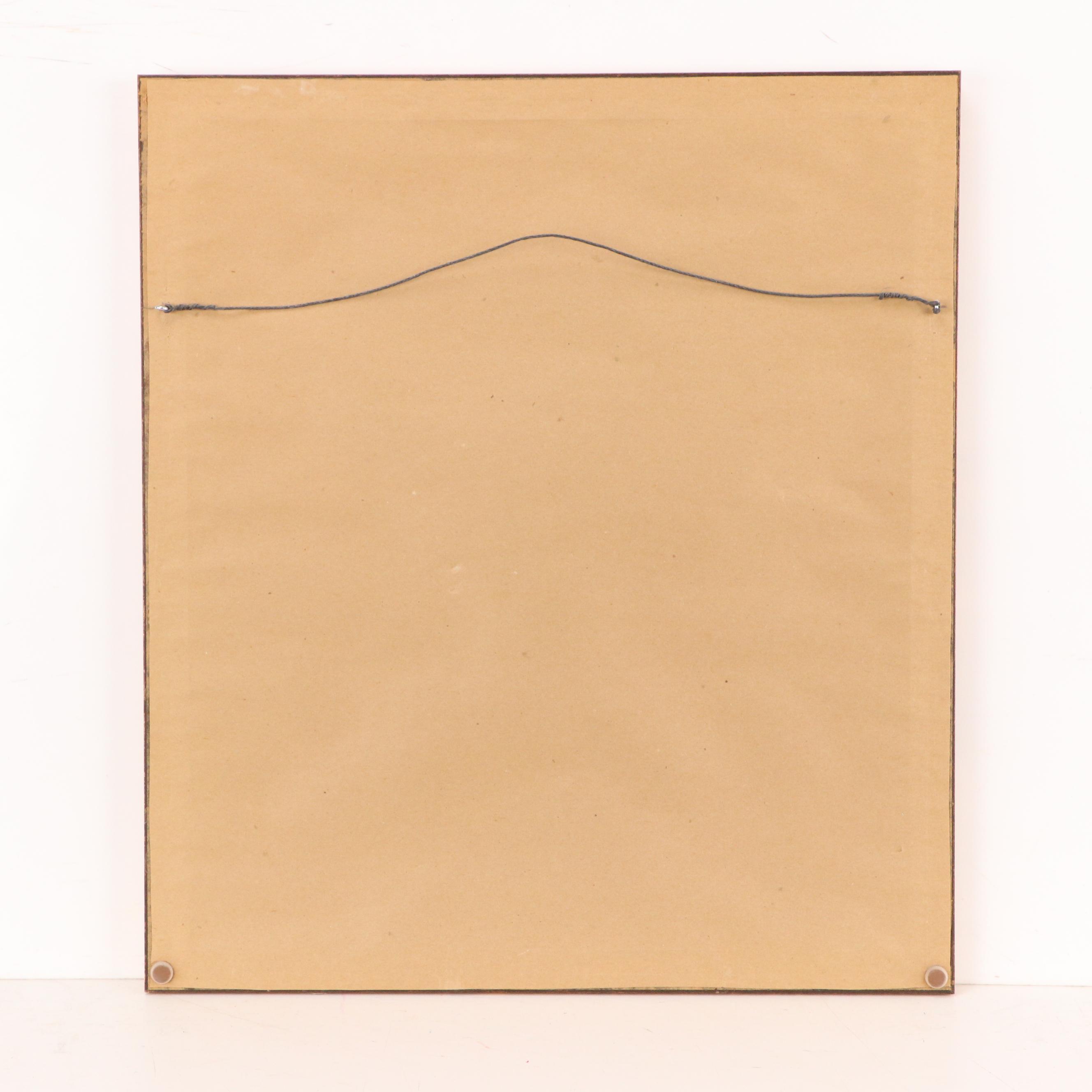 Lee Tucker Ink and Pastel Drawing of New Orleans Street Scene