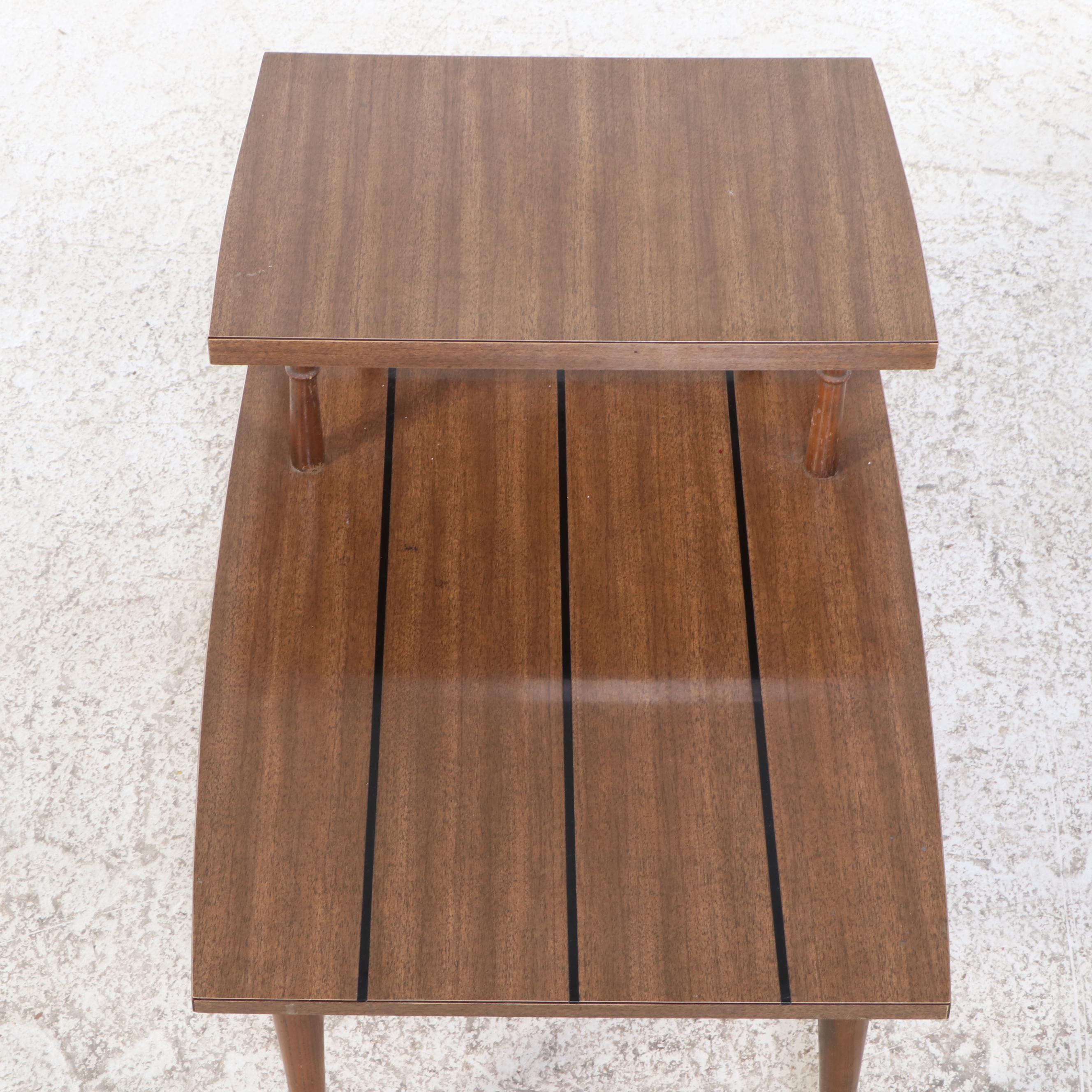 Philcraft Mid Century Modern Two-Tier End Table, Mid-20th Century